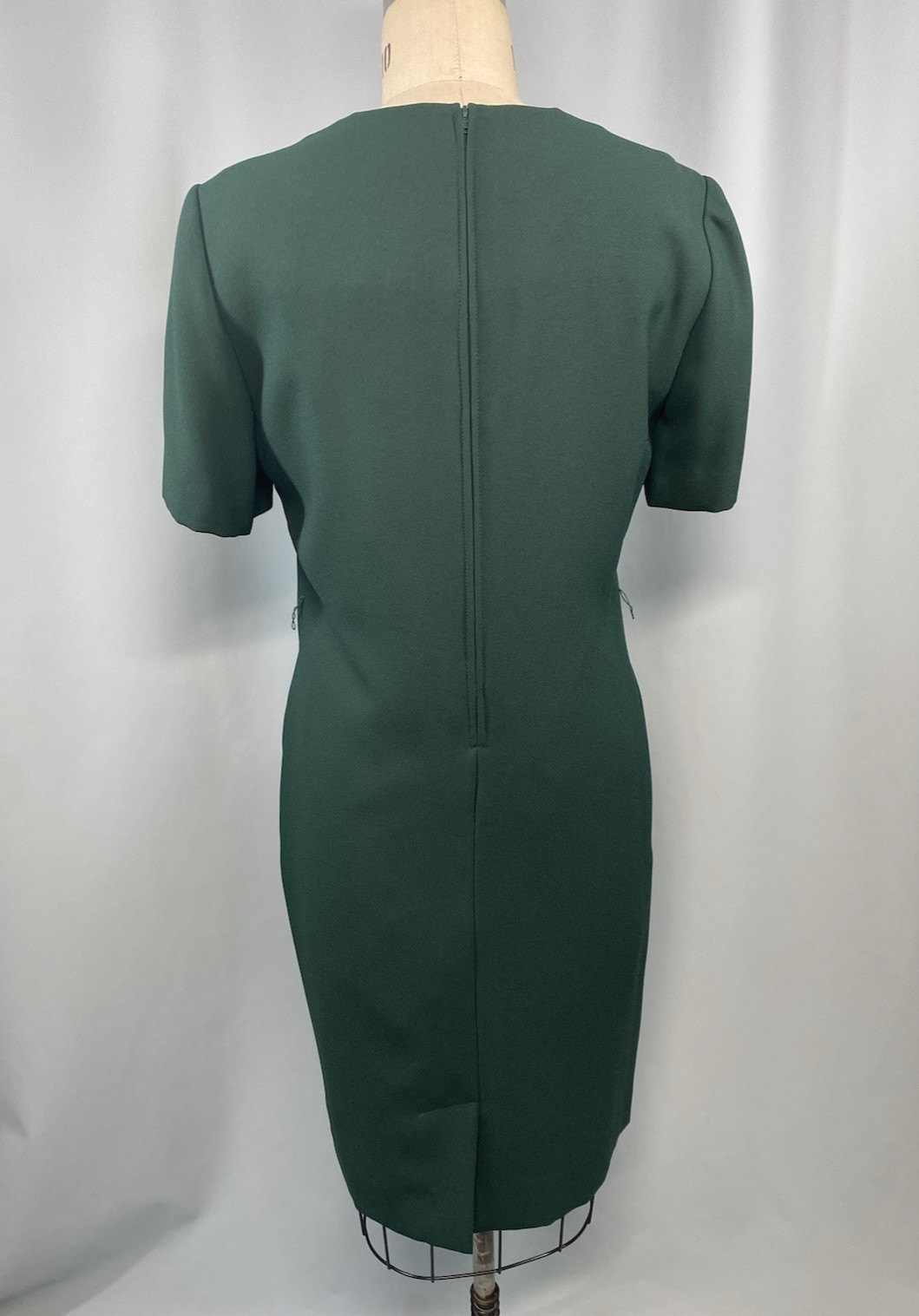 Vintage Dress & jacket set SIZE 12 P PETITE green HENRY LEE 80s 90s sheath