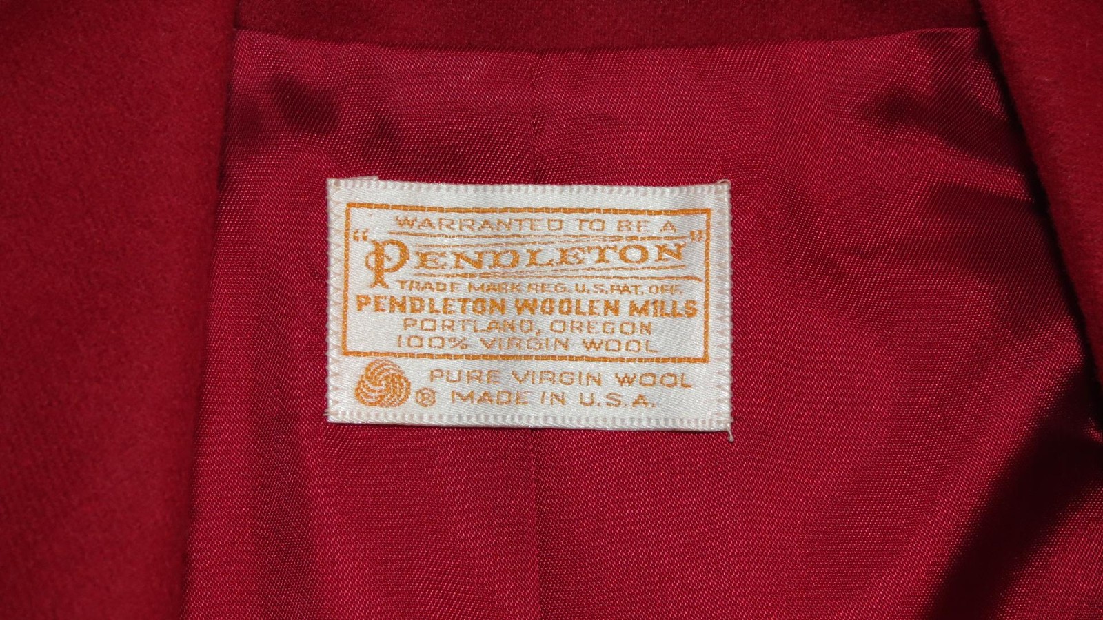 Pendleton Woolen Mills Vintage 1970’s dark red skirt suit size PM-M