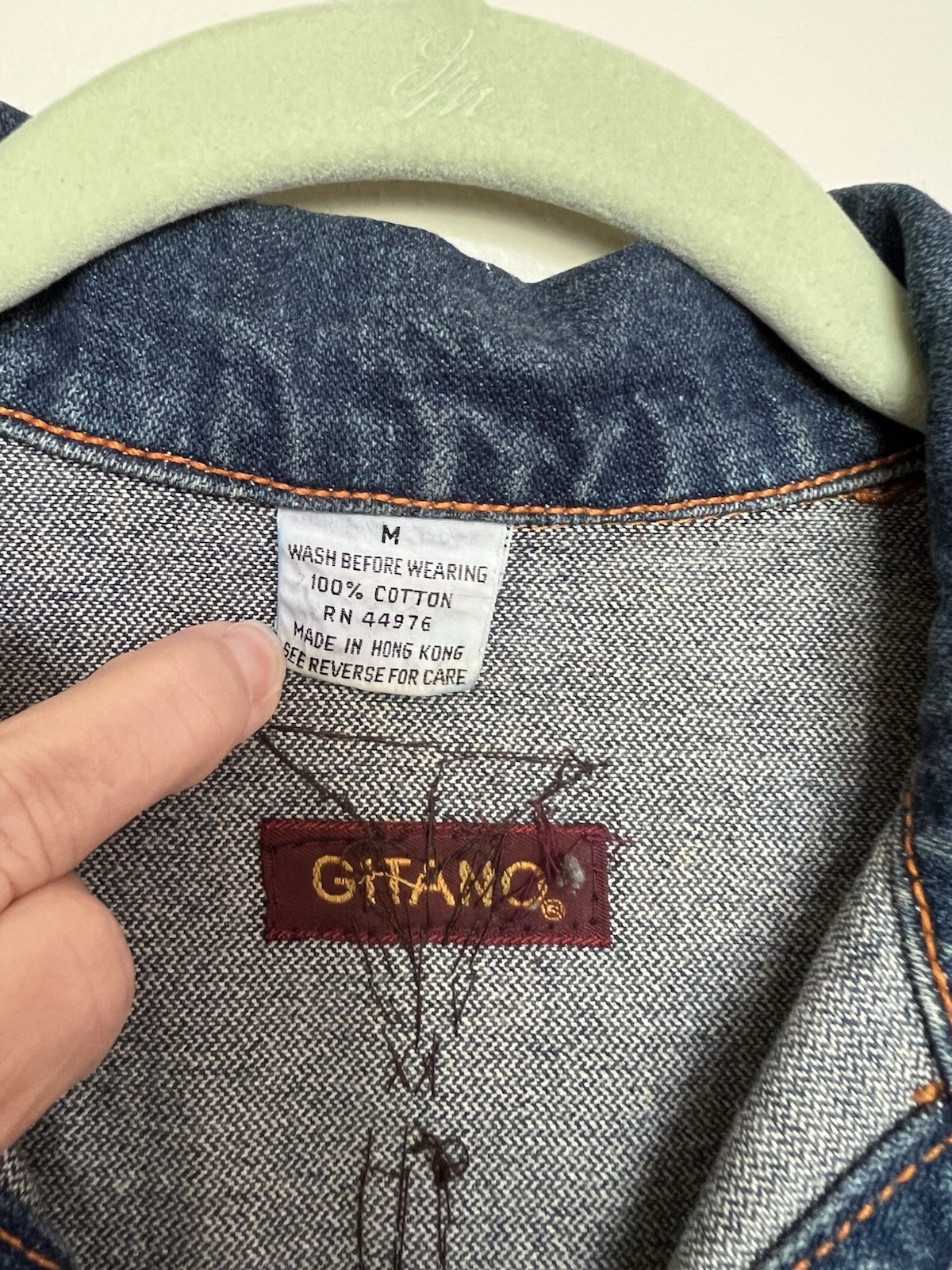 VTG Artist signed & handpainted native american denim jacket. Medium,embellished