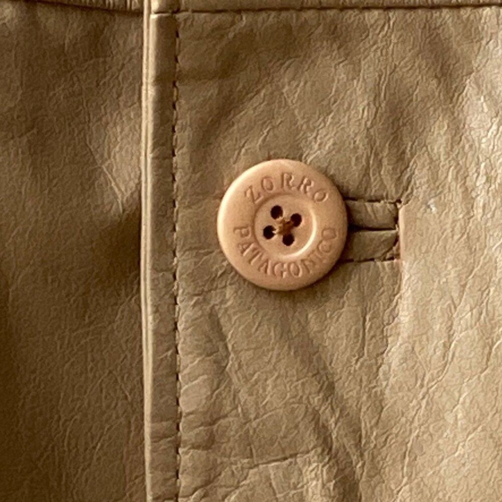 Vintage Womens Camel Beige Genuine Leather Jacket Size XXL 2X 90s Argentina NWT