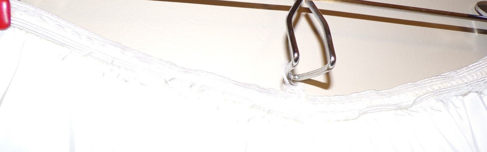 Vintage American Maid Half Slip Size Small White Ivory Elastic Tiered 2710 Skirt