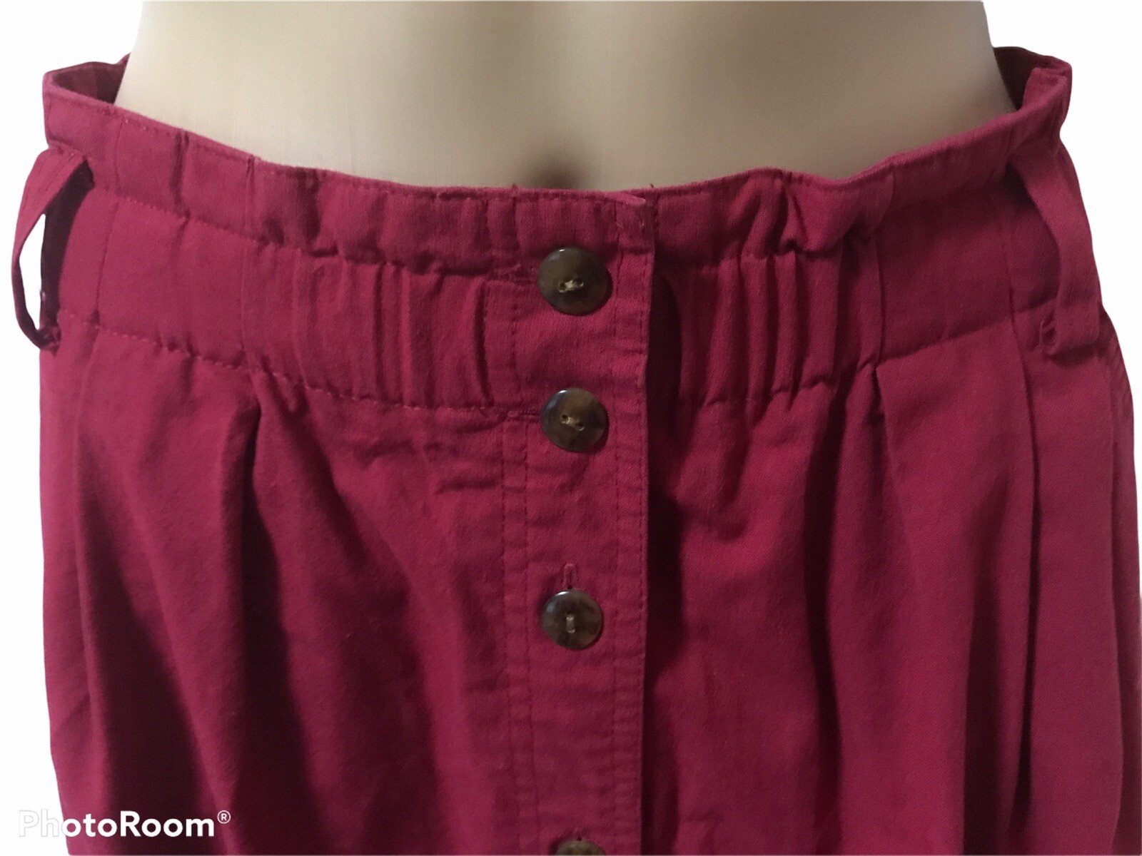 Vintage 1980’s Allison Smith Petites Women’s Size 10 Pink Button Down Maxi Skirt