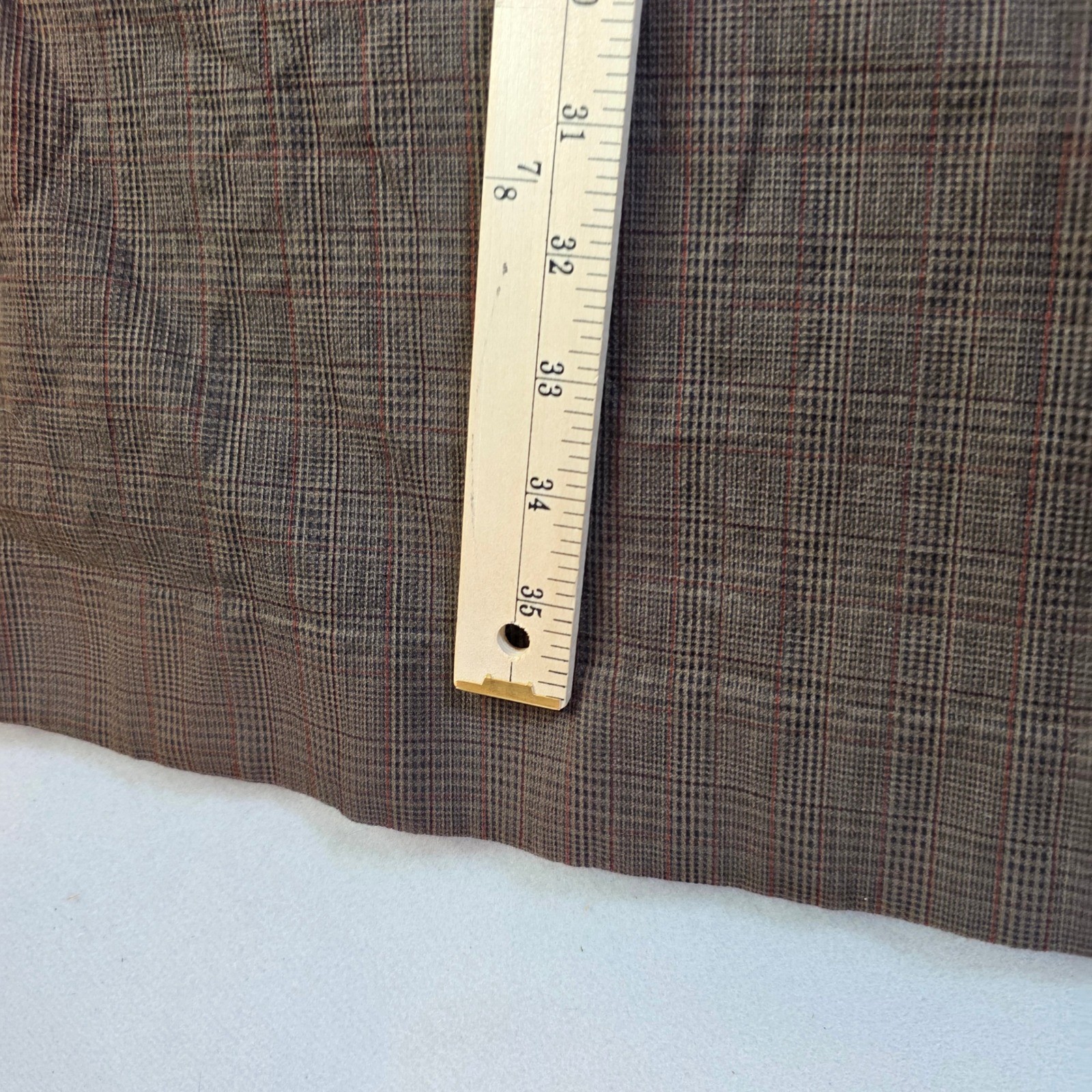 Vintage Mynette Brown Plaid Short Sleeve Midi Dress Academic Retro Size S