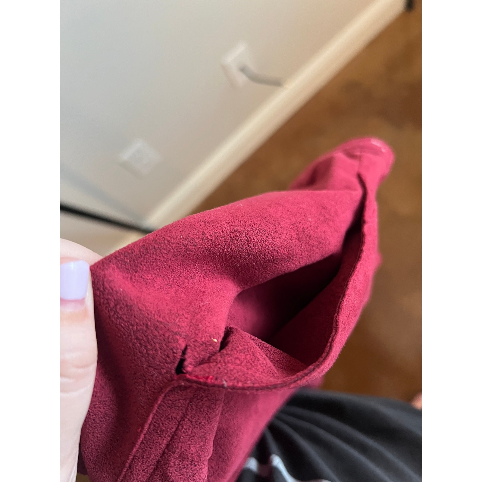 Vintage Maroon Burgundy Abe Schrader ILGWU skirt