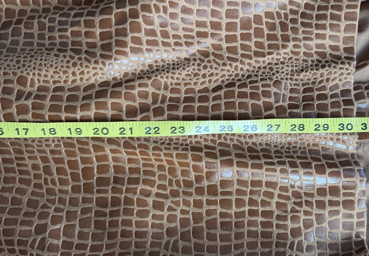 Vintage 90s Selene brown faux patent leather Mod giraffe print blazer jacket 2X