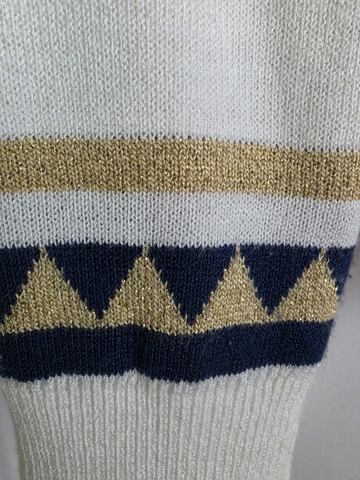 Vintage 80s Voyager by Patchington Zip Front Sweater USA Nautical Size Small