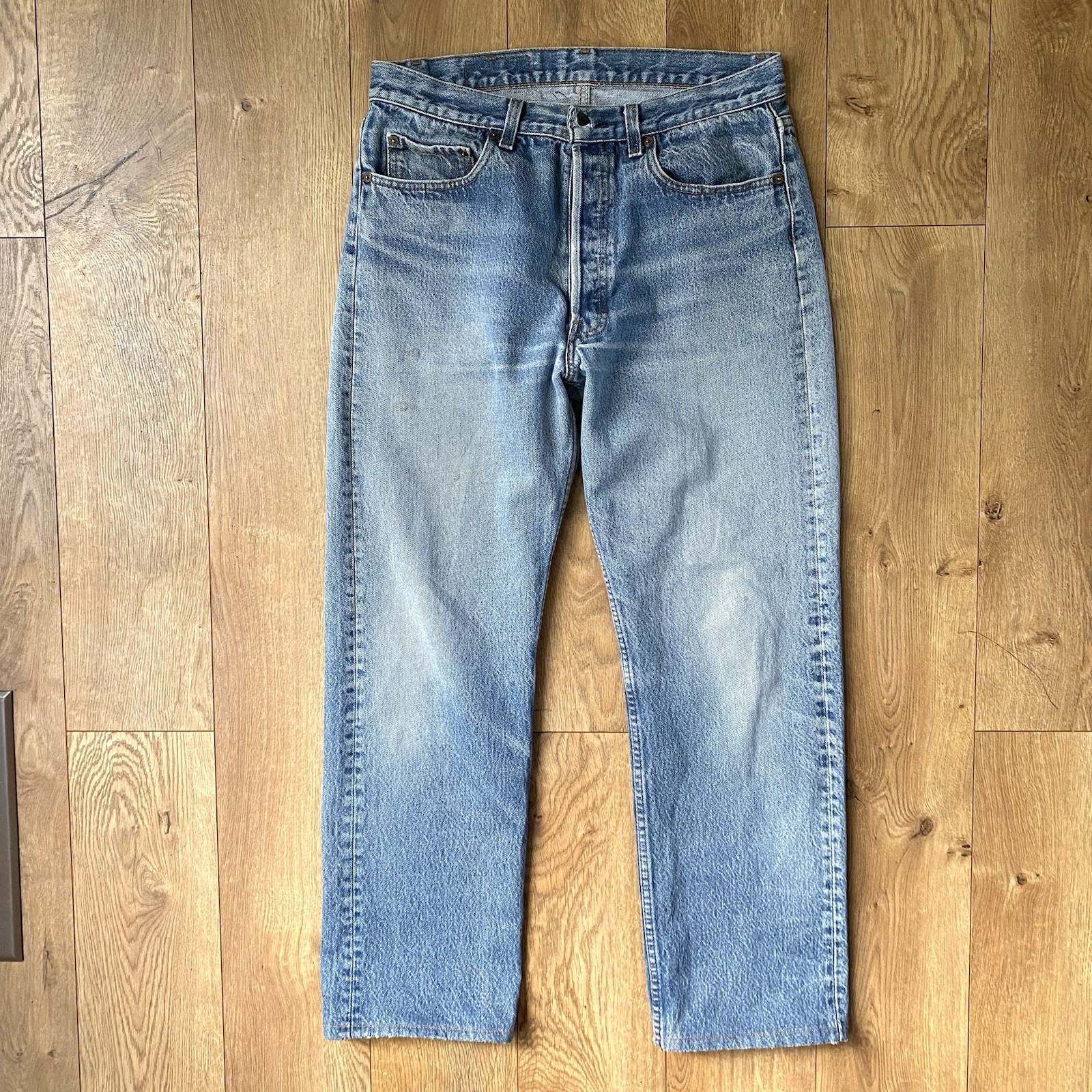 Levis 501 XX Vintage Jeans 80s Blue Faded Denim Straight Made In USA 31 29