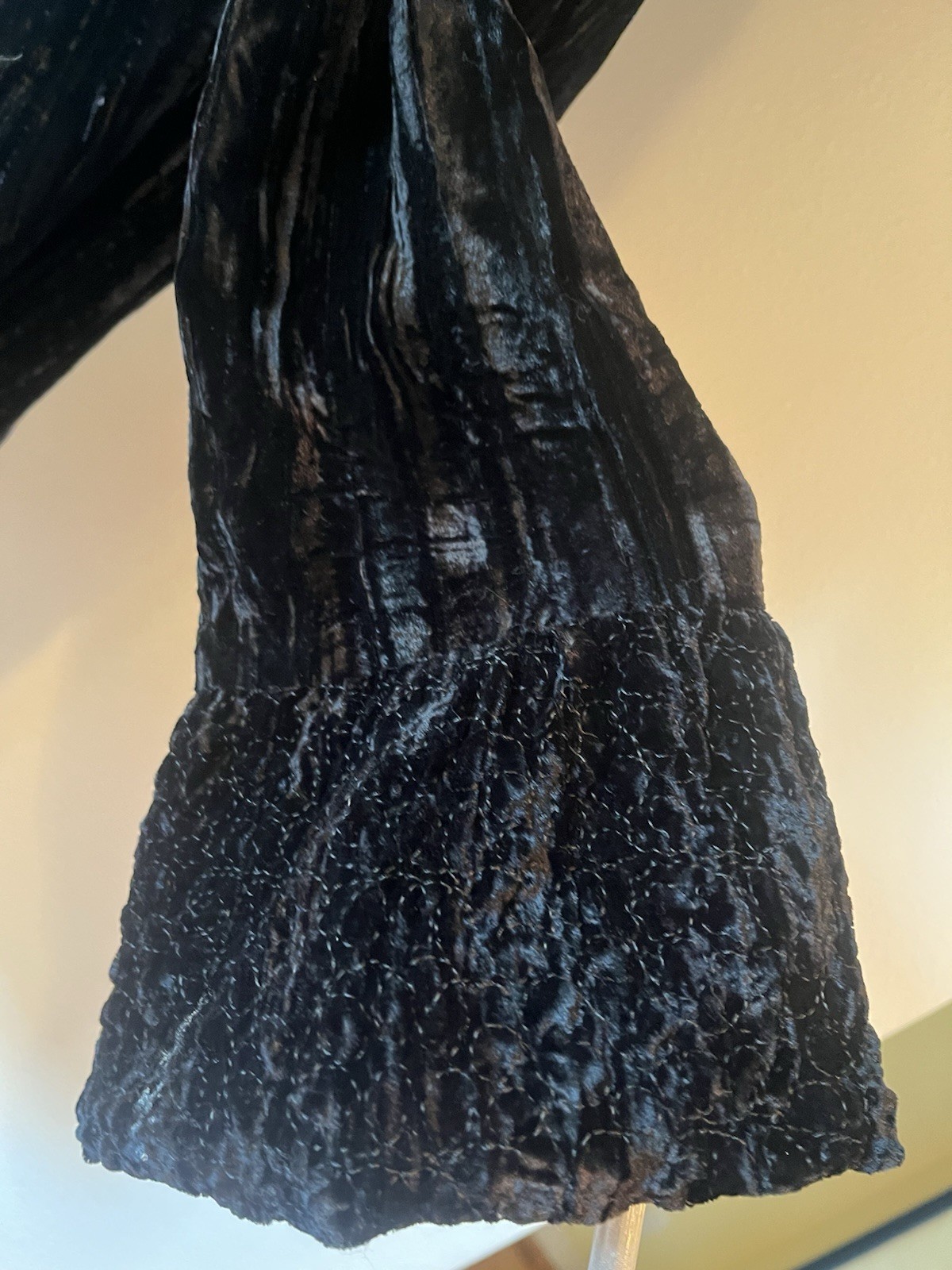 Chaye’s Crushed velvet Vintage Coat Swing Bottom, S, Excellent Condition