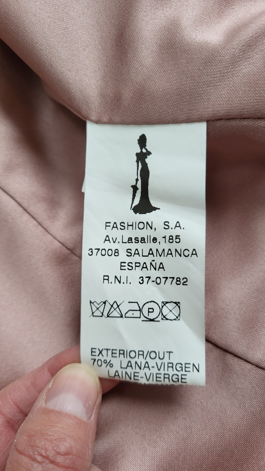 Vintage FASHION, SA Cashmere Wool Blend Coat w/ Rabbit Fur Collar – Size M – EUC