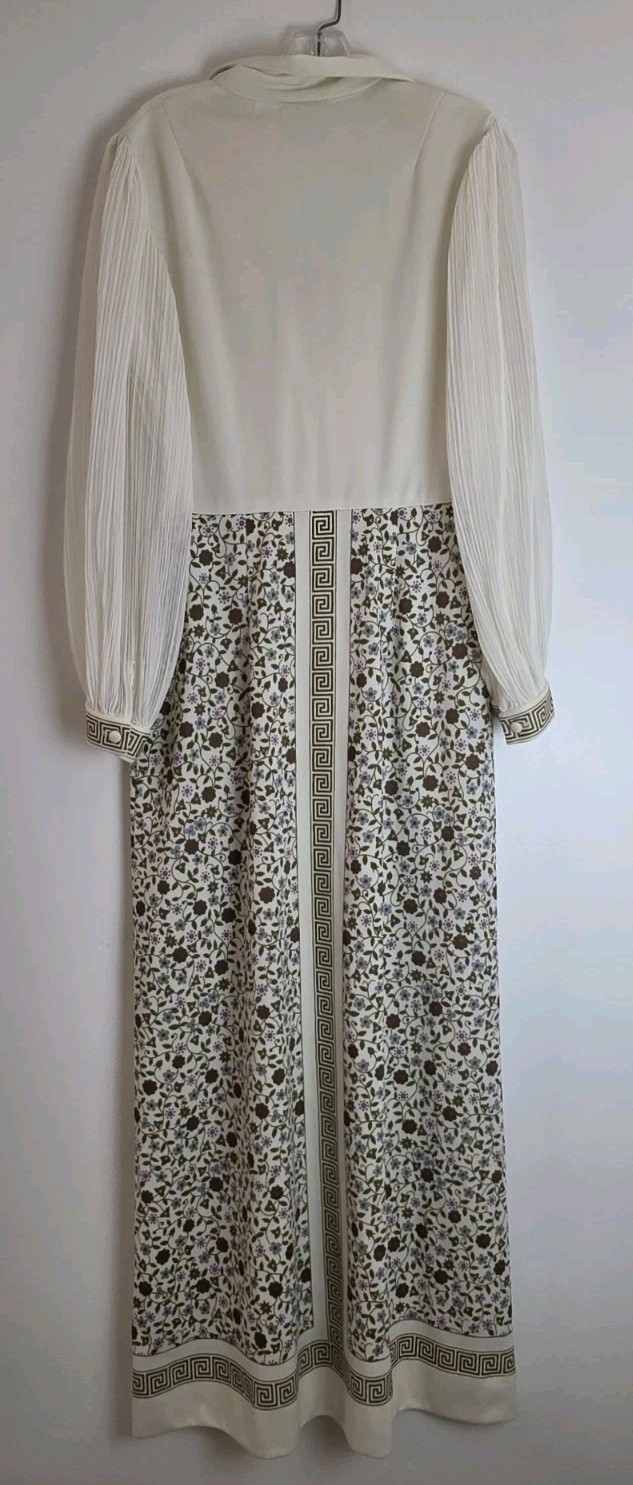 Alfred Shaheen Size 16 California Hawaii Vintage VTG Floral Sheer Sleeve…