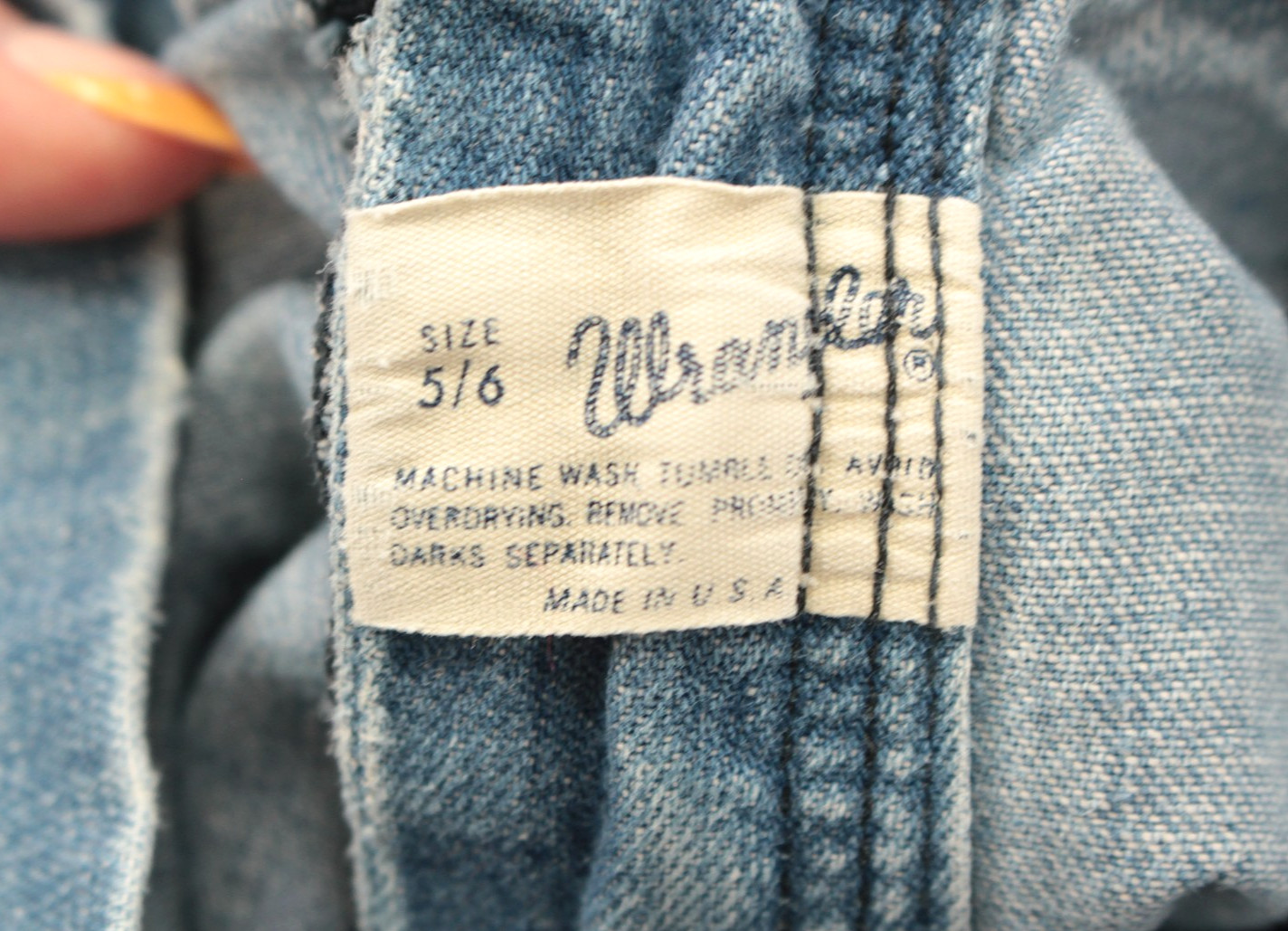 VTG Women’s 70s Wrangler High Waist Band Denim Bell Bottom Jeans XXS / Sz 23″