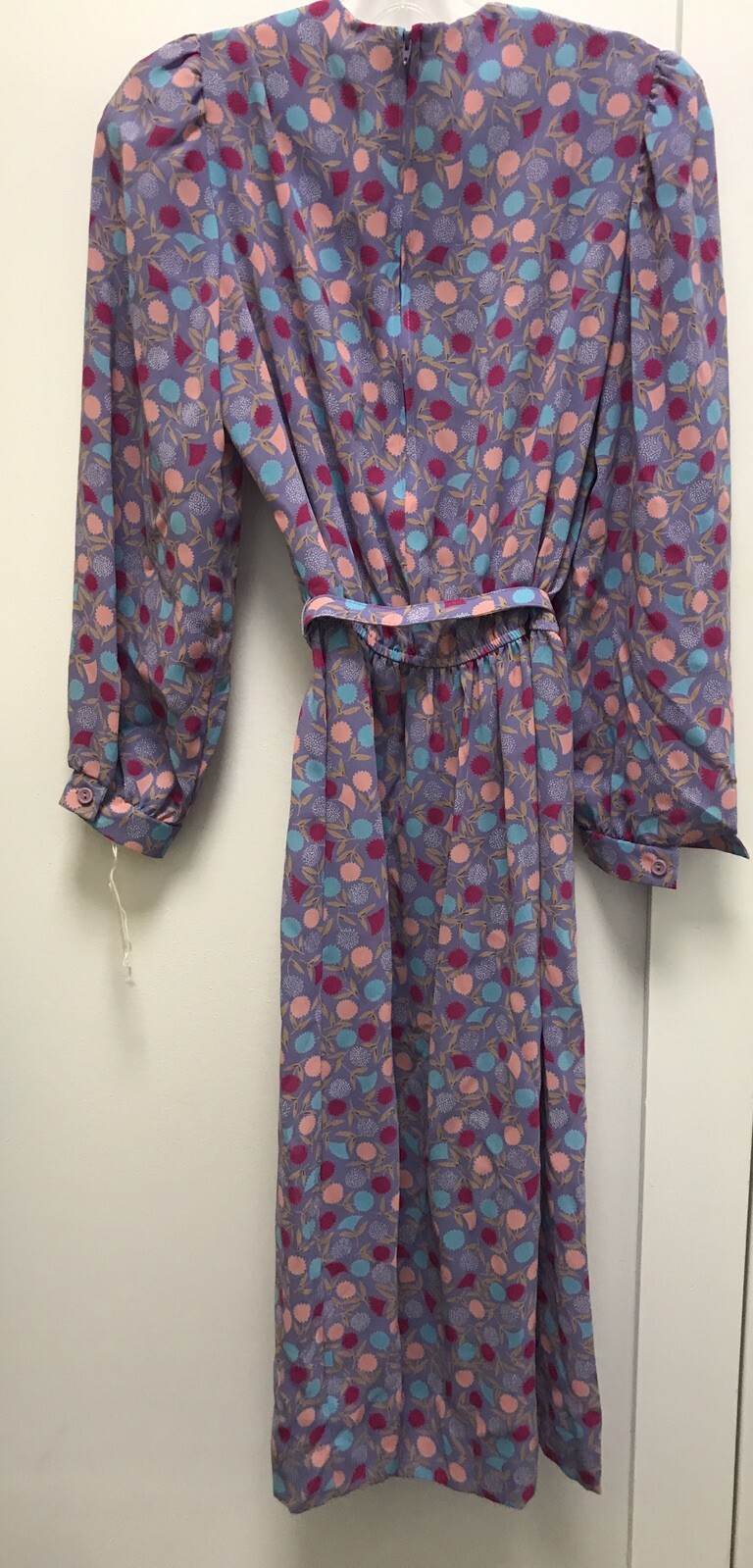 Lady Carol of New York Floral Dress Size Small 4-6 (Tag 12) NOS VTG 1982