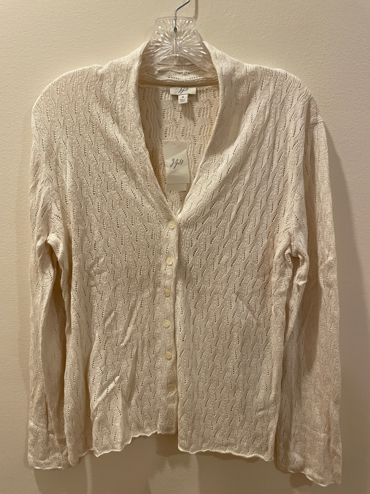 J Jill Women’s Vintage Knit Cardigan – Medium – New with Tags