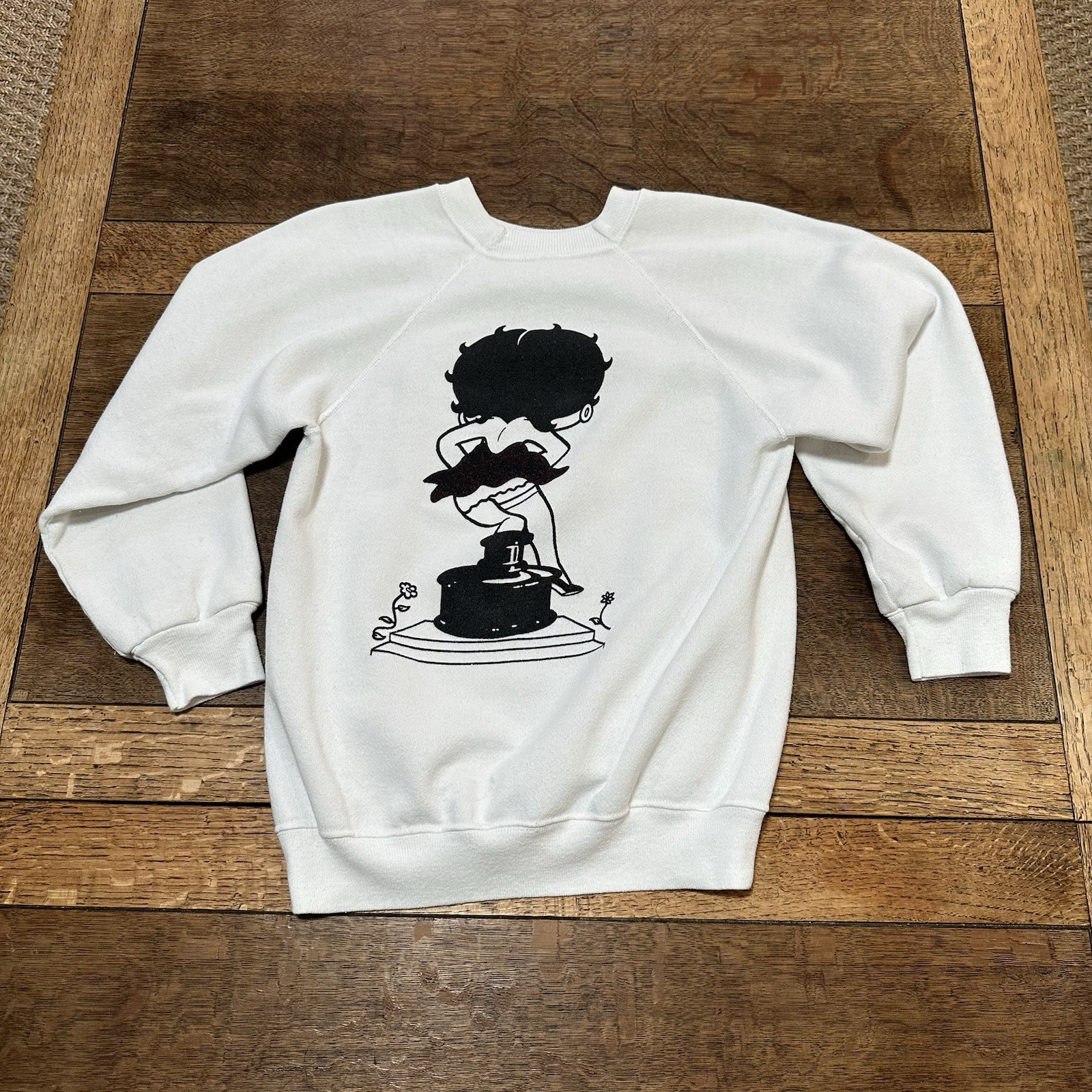 VTG 80s 90s Betty Boop Inkwell Double Sided Crewneck Sweat Shirt Women’s Small