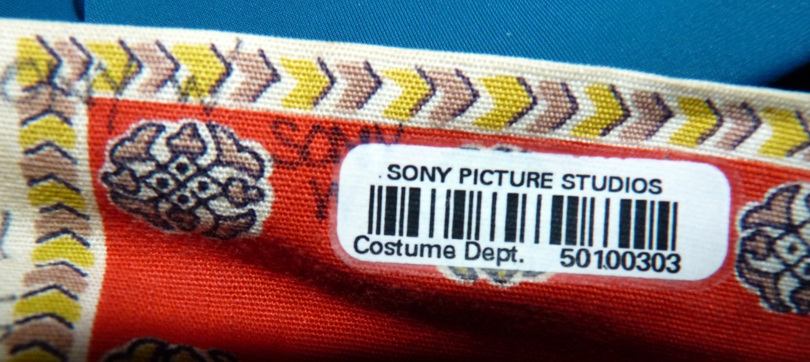 1950s Art Mor Novelty Print Dress Sony Pictures Hollywood Costume Bust 38″ Large