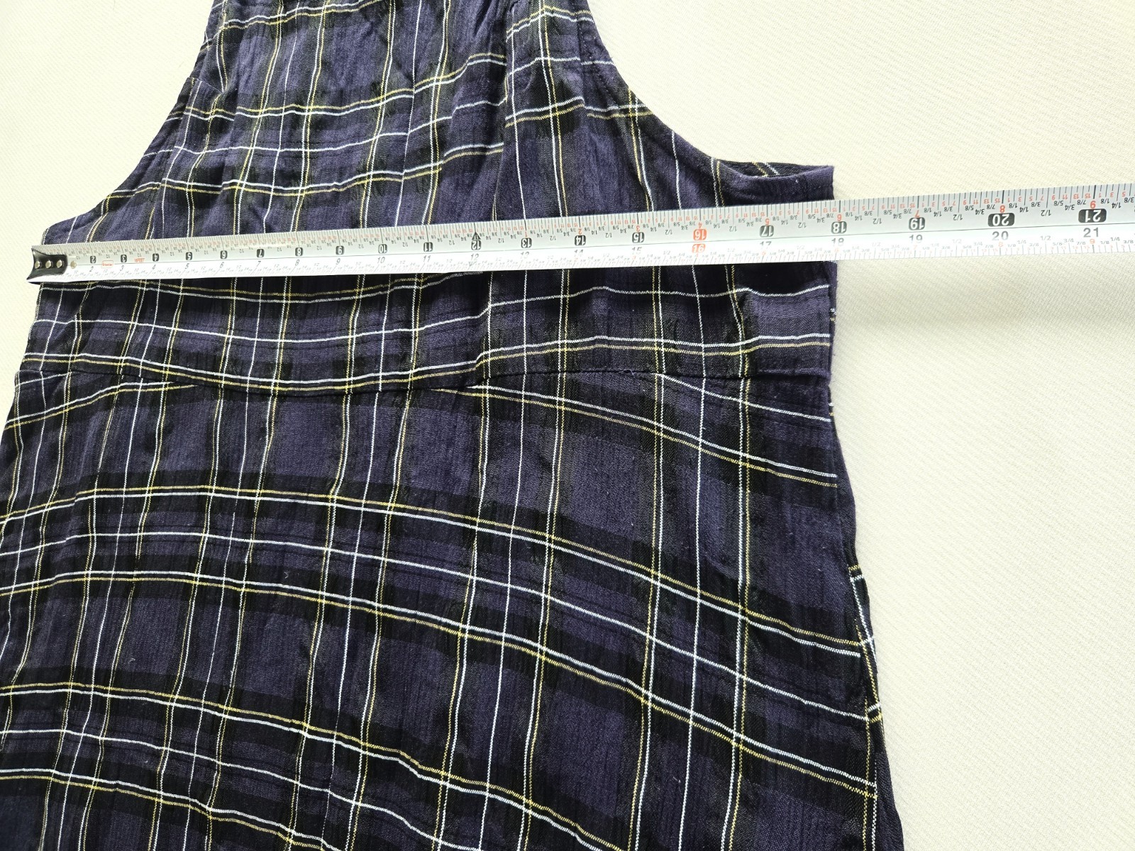 Vintage 90s Just In Thyme Ltd Plaid Jumper Dress Size 10 Pinafore Maxi