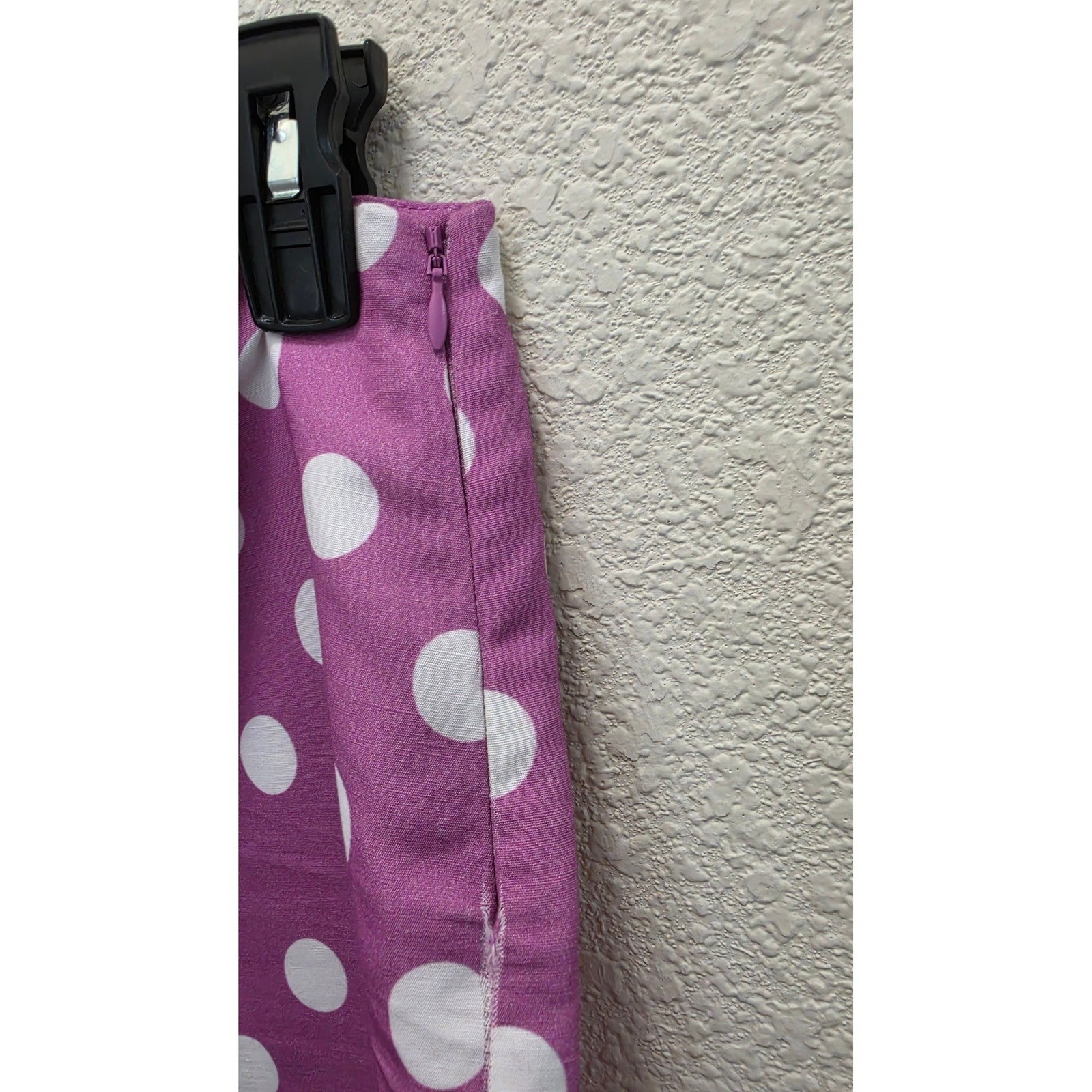 Tyler Böe Linen Cotton Polka Dot 2 Piece Set Womens 10 Vest Wide Leg Pants Pink