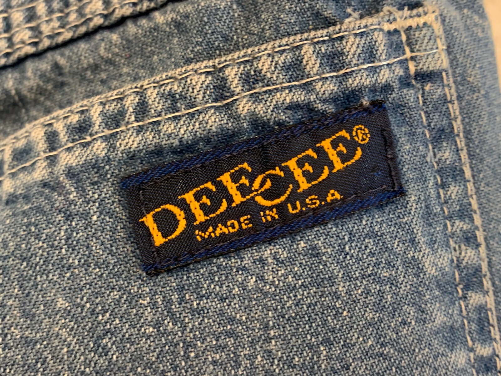 Vintage 1970’s DEE CEE Demin Blue Jeans Mom High Rise Workwear Painters Pants