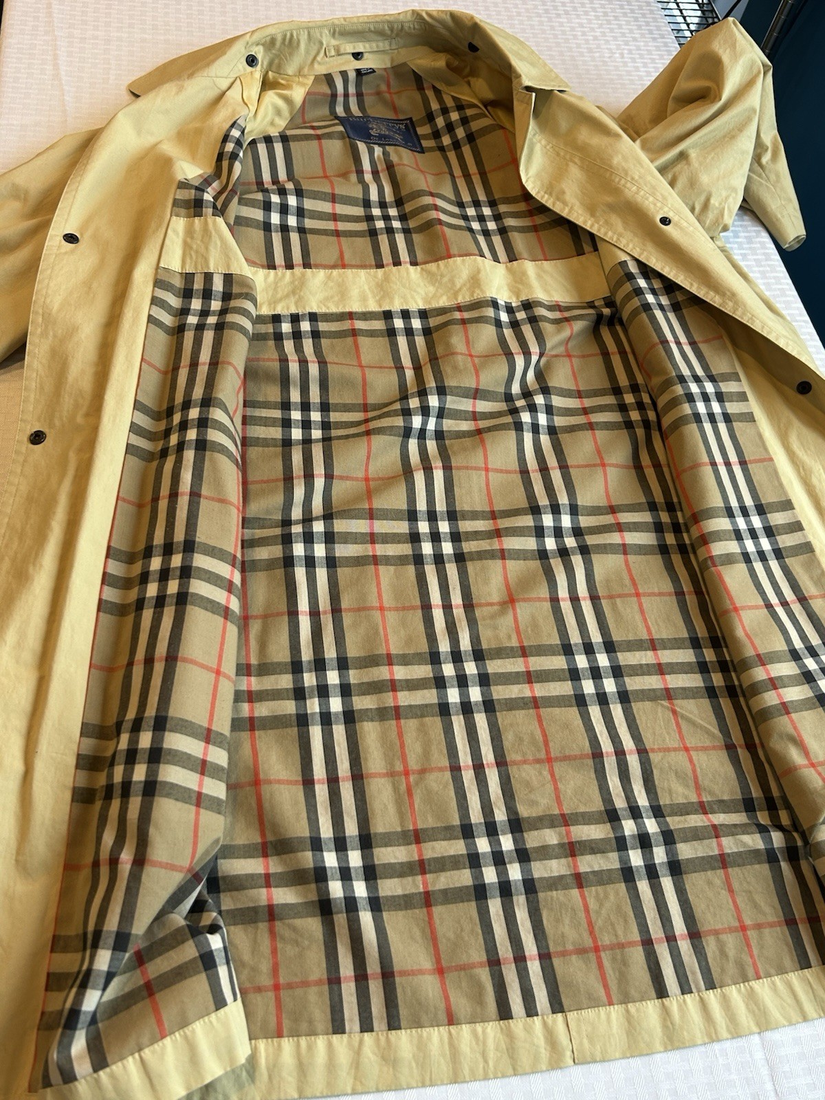 Vintage Burberry Women’s Medium Trench Rain Coat with Removable Hood