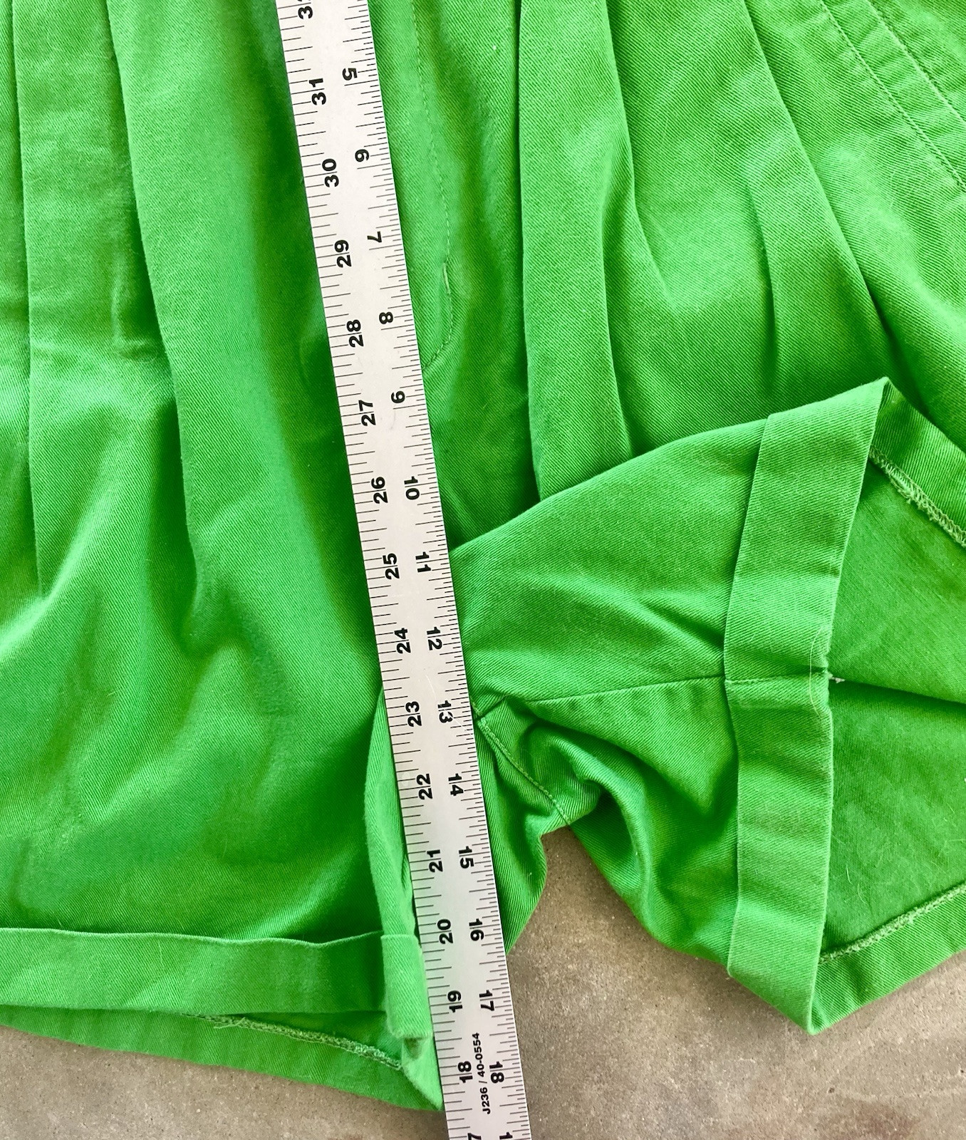 Vintage 80s Green Cotton High Waisted Shorts Tag Size 8 Spring St. Patrick’s Day