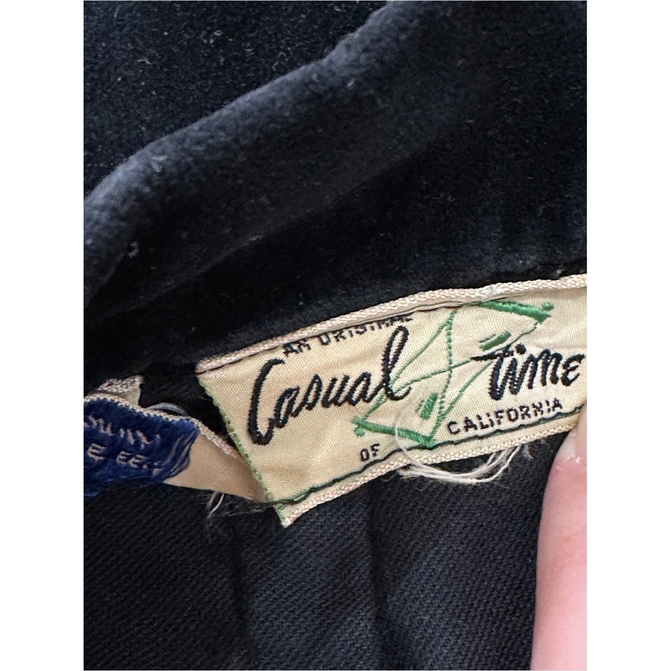 Casual Time of California Velveteen Pants XS Dark Academia Pinup Retro Glam