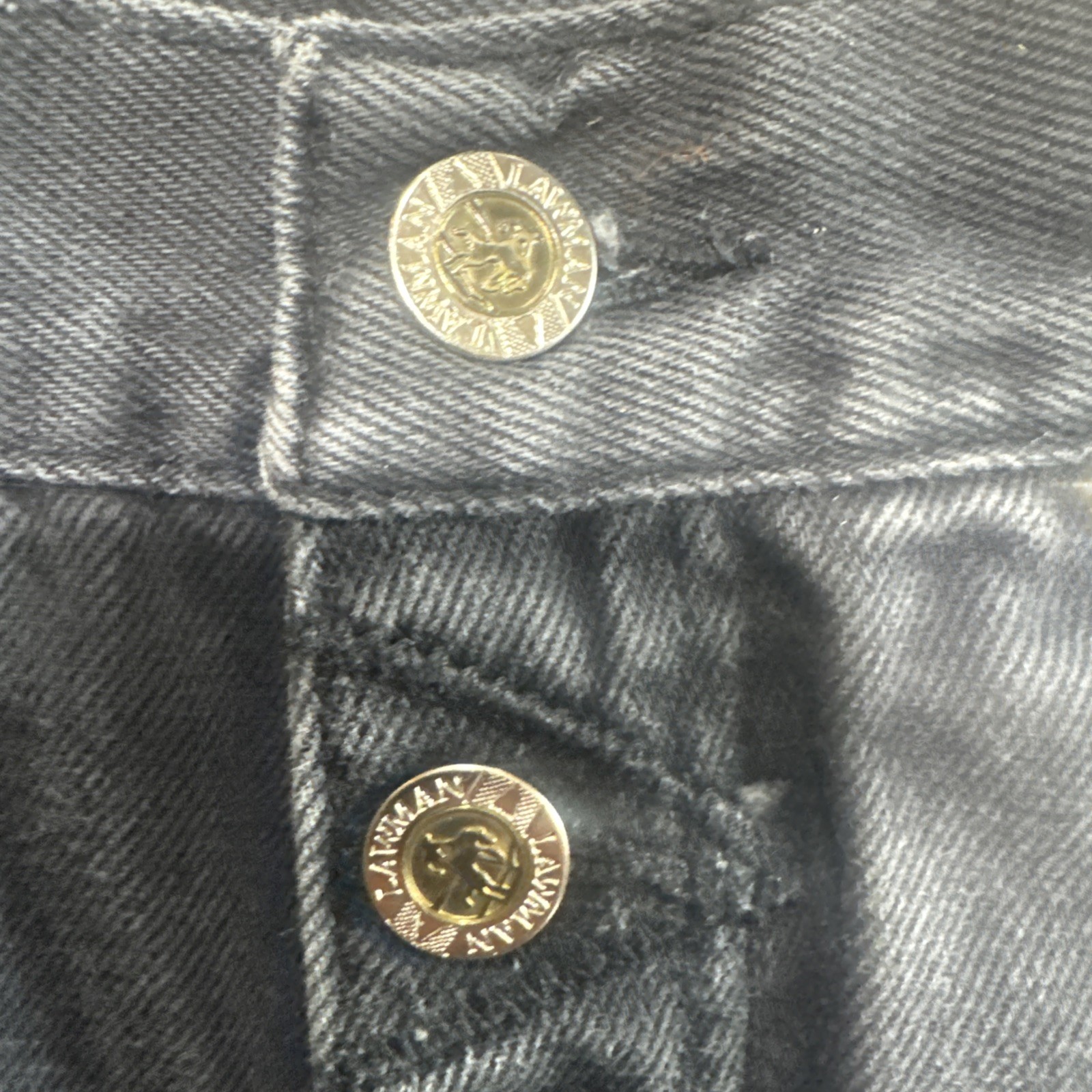 Vtg Lawman World Class Superior Fit High Waised Western Jeans Size 24×34 Black