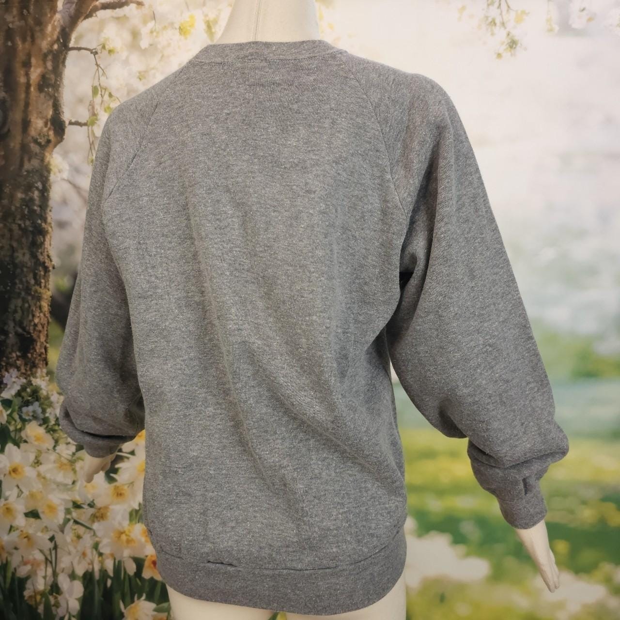 Grey Vintage Panama Jack Crewneck Sweatshirt 1983 University Style Hoodie 80s