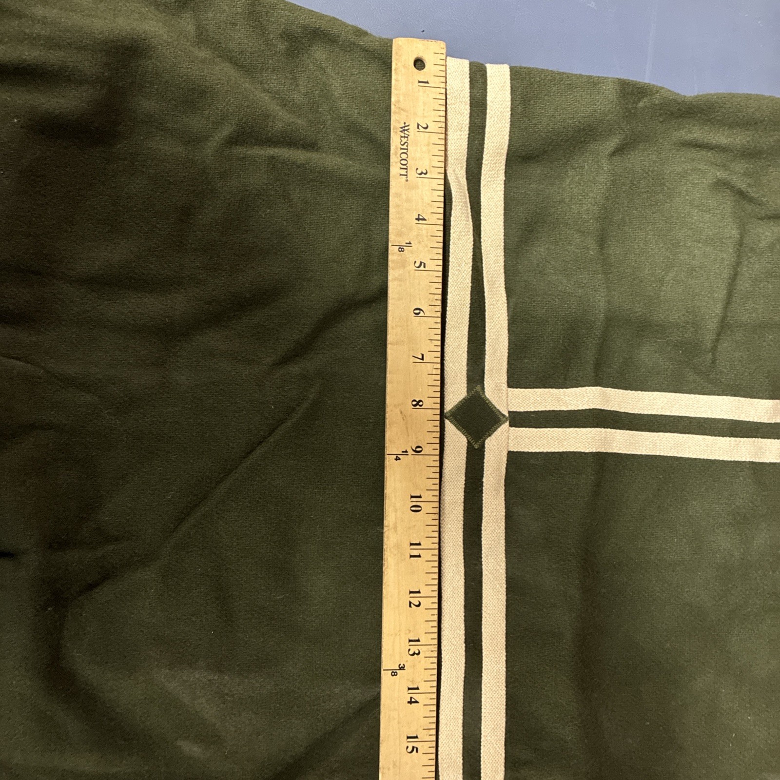 Vintage 1970s Olive Green Women’s Sleeveless Mini Dress with Cream Trim NO SIZE