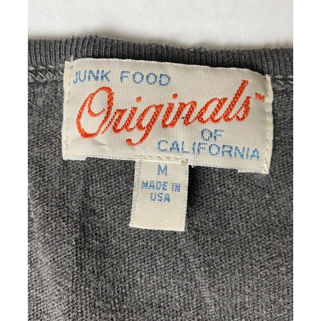 Vintage Band T-Shirt Junk Food Size S/M 90s Punk Chick from Mars Cap Sleeve