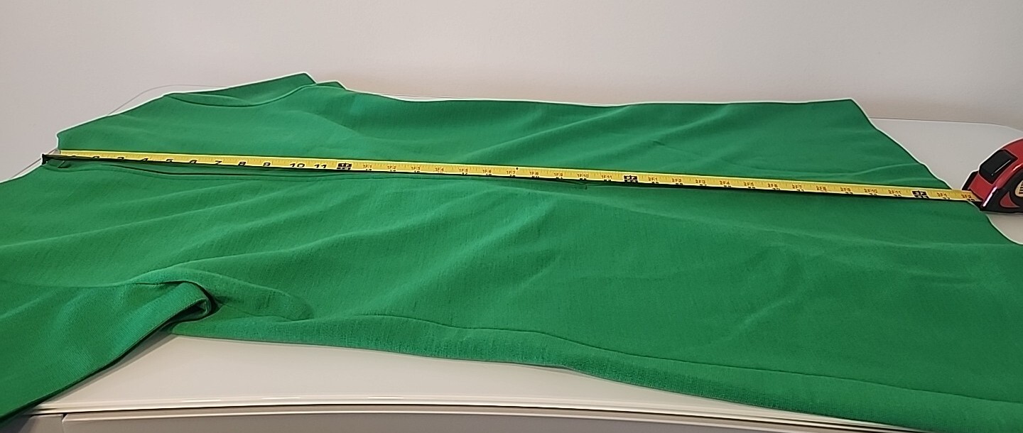 Vintage Rona Green 100% Pure Wool Dress Belted MCM