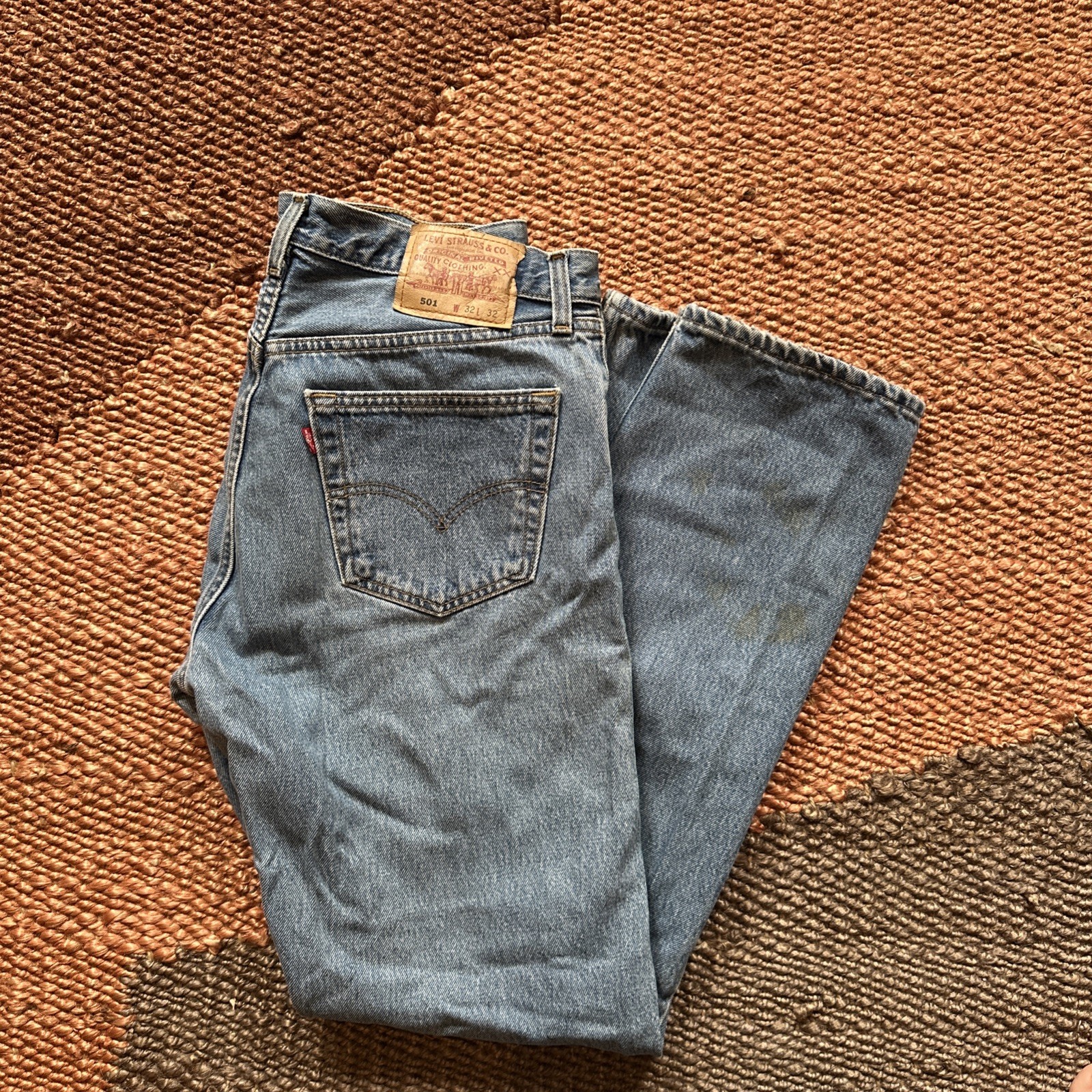 Vtg W’s 80s Levis 501 Jean 32×32 (30×29) Blue Made In Canada Factory 216