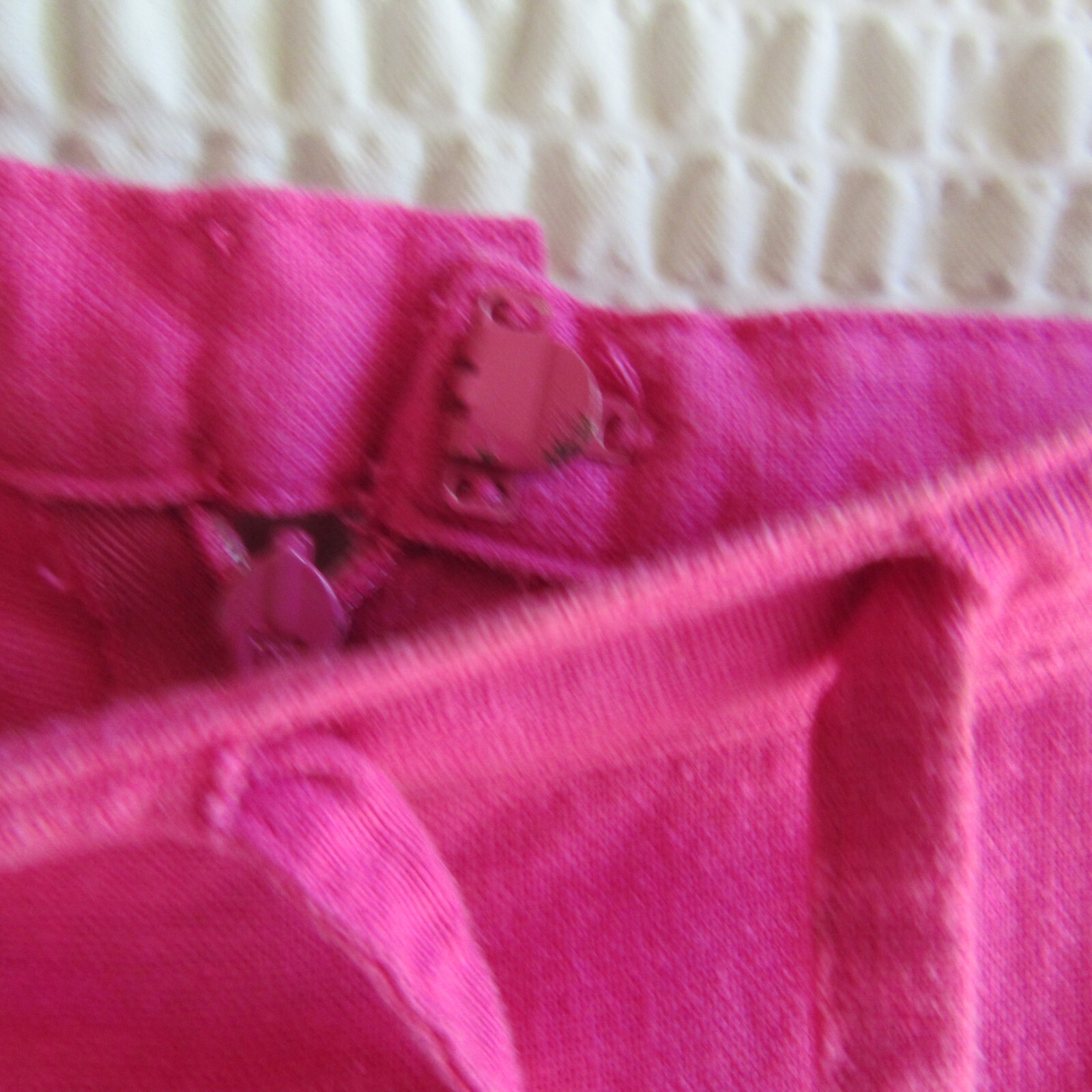Hot Solid Pink Skirt M Linen Swing Aline Zip Up Back Waist 32 Midi Lino Vintage