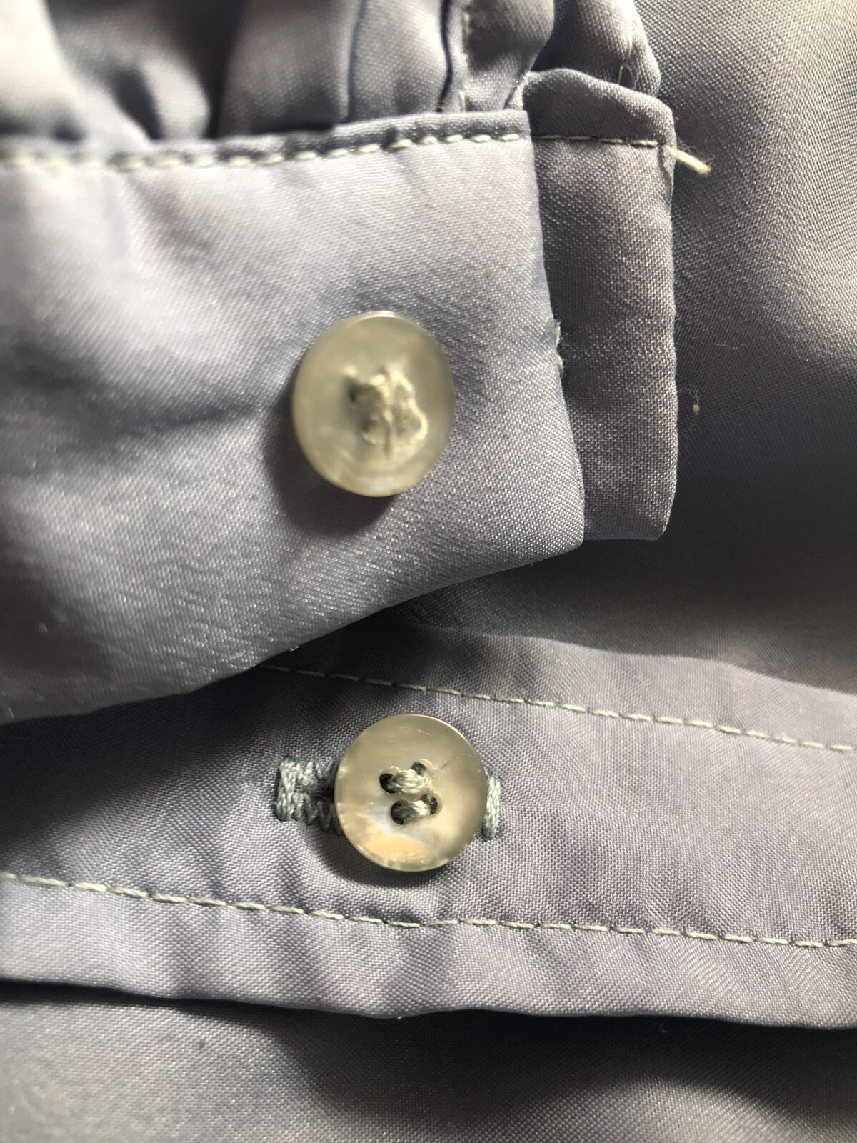 Vintage 1970s YOU BABES Button Light Blue Long Sleeve Women Top Shirt