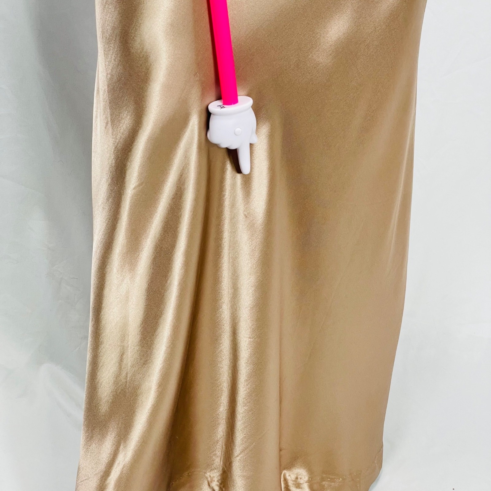 Vintage 90s Alyn Paige USA Made Gold Silky Gown Tagged Vintage Womens Size Small