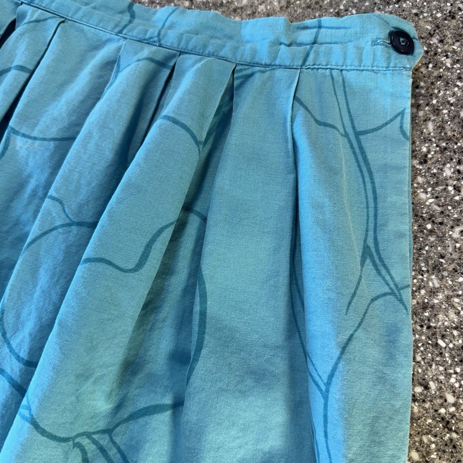 Malia Honolulu VTG 100% Cotton Skirt 14 A-Line Parrot Print Tropical Vacation