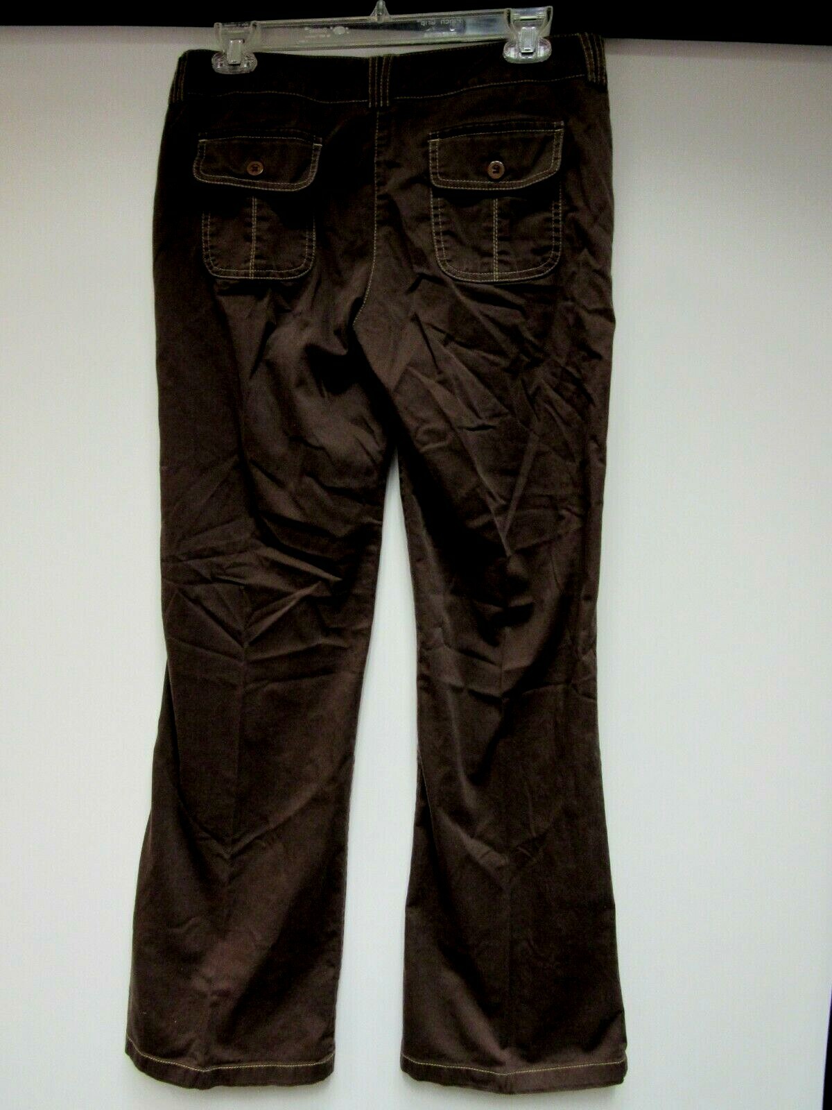VTG PORTRAIT Stretch Cotton Pants Chocolate Brown Caramel Tan 33 x 31 9 M EUC
