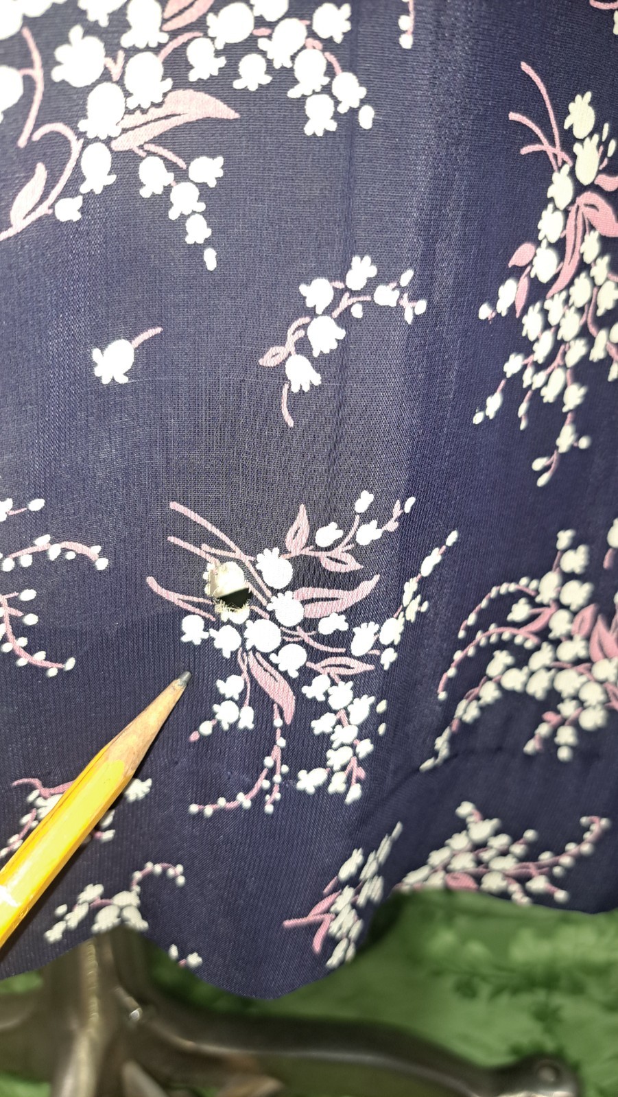 1940’S-50’S BEMBERG RAYON FLORAL PRINT DRESS, CALDWELL CASUALS