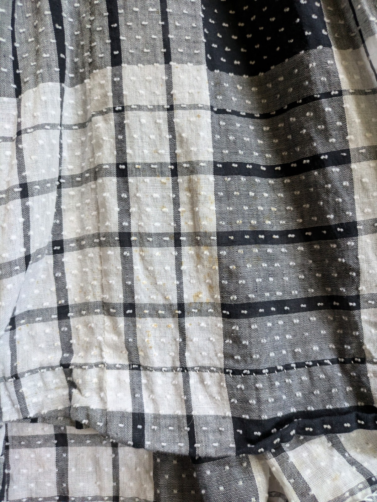 Vintage 1950s Lana Lobell Plaid Dress Red Scarf Waist Short Sleeve