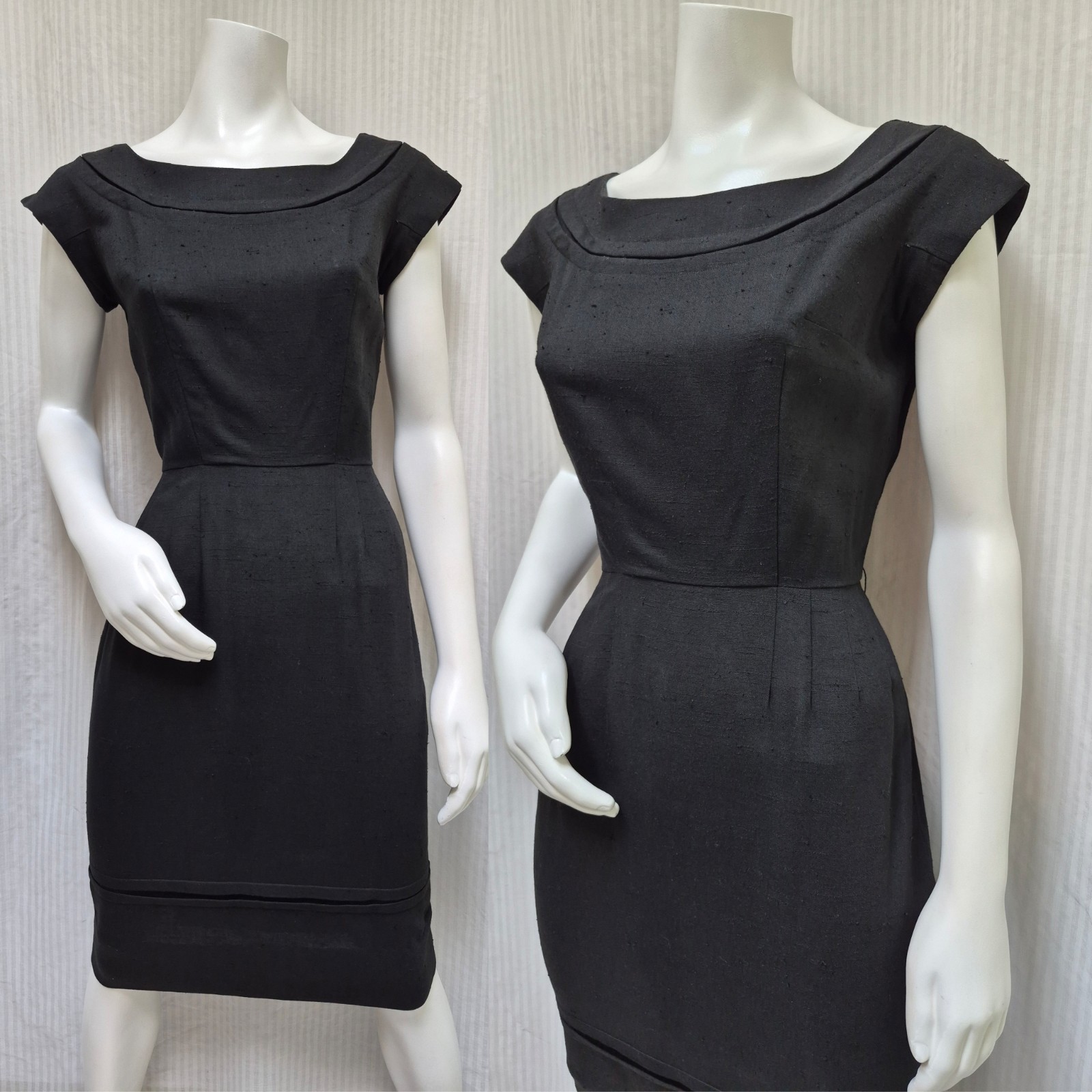 Beautiful Vintage 1960’s McMULLEN LBD Black Wiggle Dress – Size S