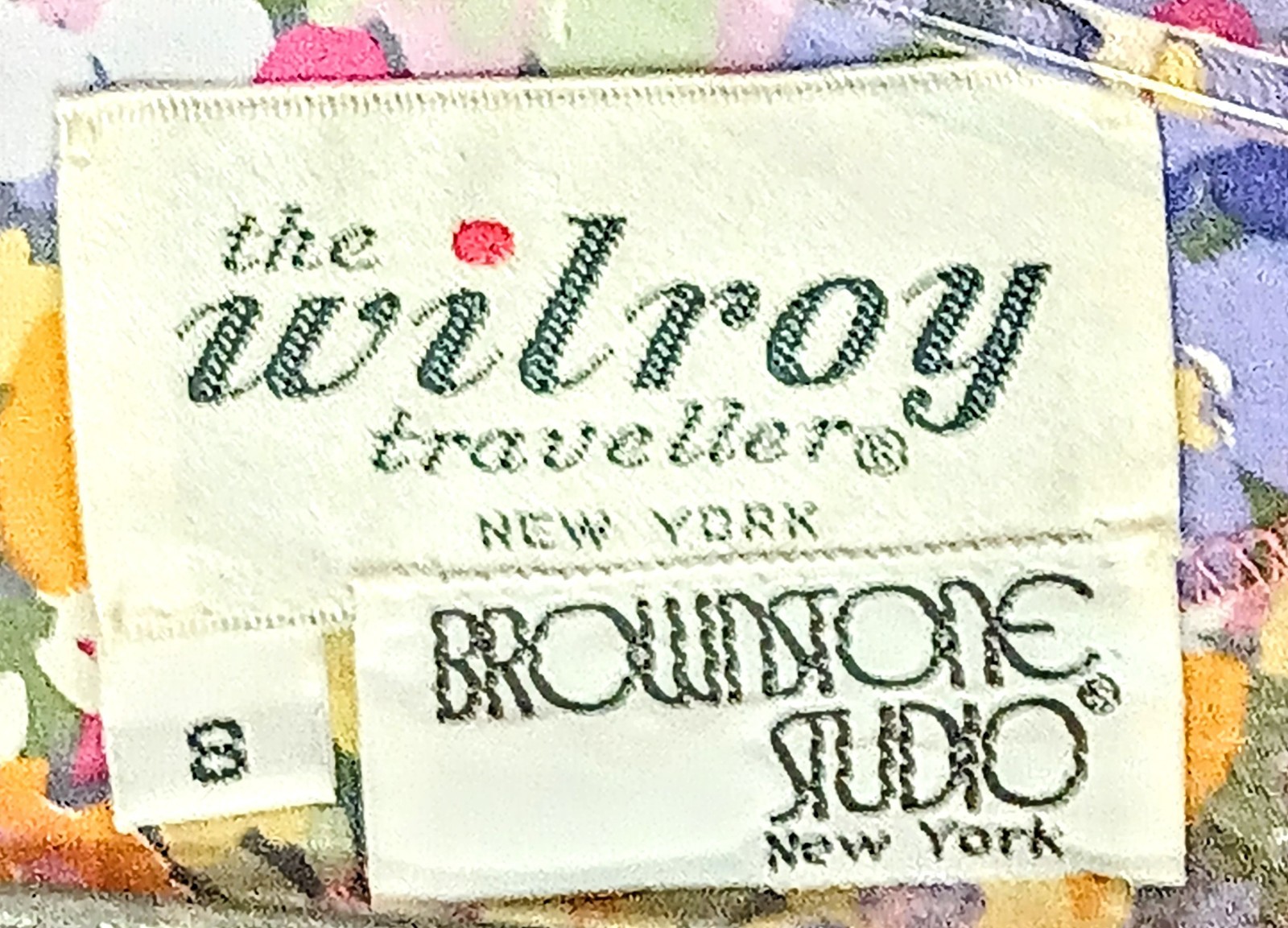 Vintage Wilroy Traveller Brownstone Floral Dress 3-Piece Outfit Sz 8 Free Ship