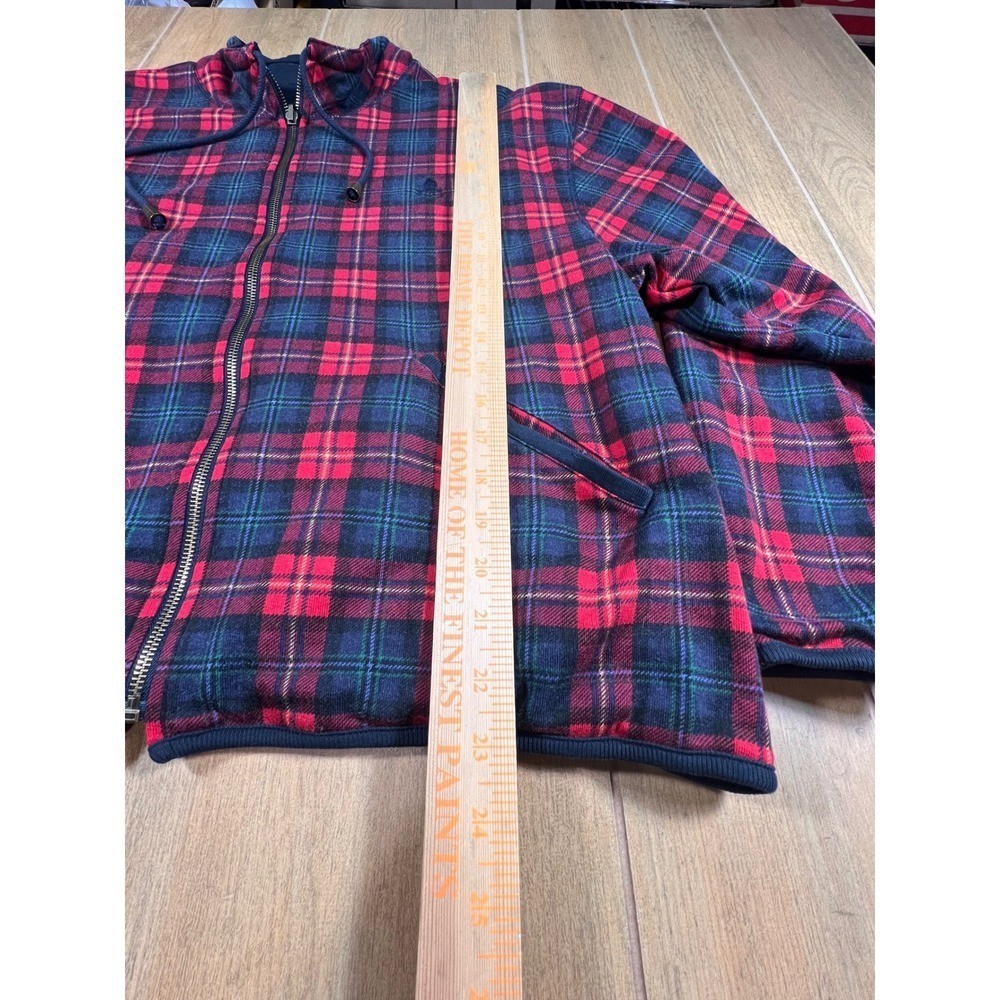 Vintage Liz&co reversible red plaid jacket. Size lg.