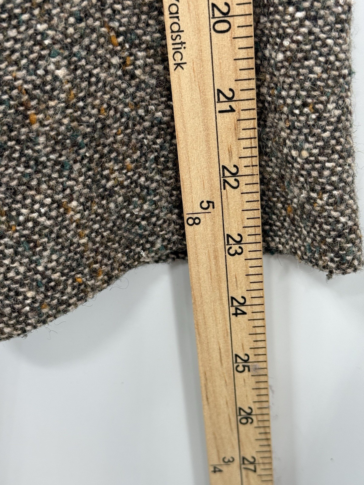 Vintage Wool Tweed Blazer Women’s Size 14 Brown Speckled Dark Academia Jacket