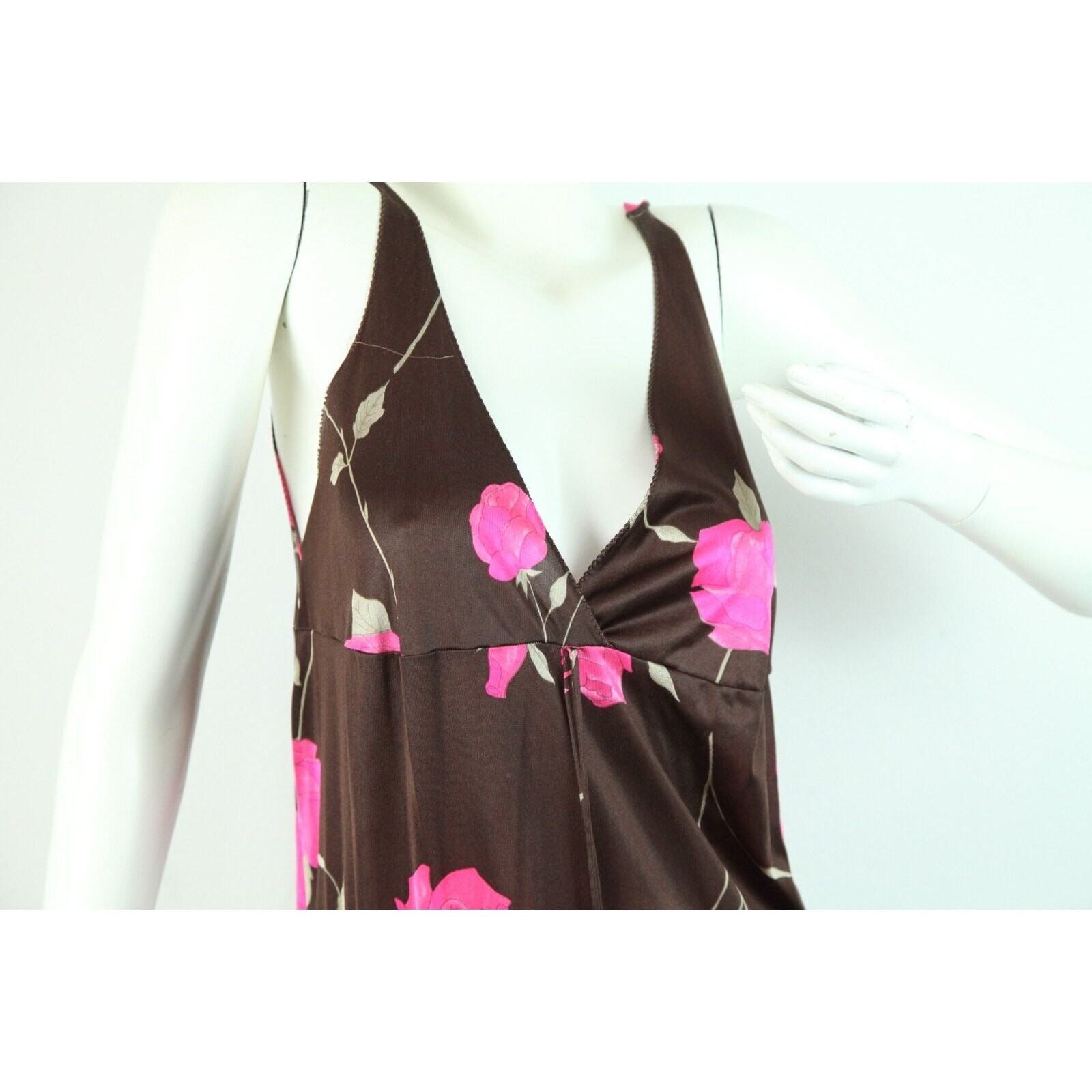 Vintage Peignoir Floral Robe Gown XS S Coquette Feminine 60s Glam Hollywood FLAW