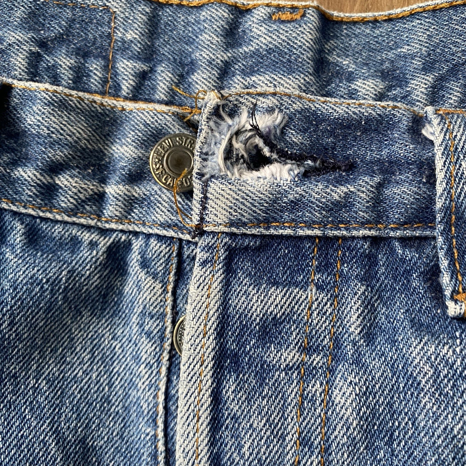 Levis 501 XX Vintage Jeans 80s Blue Faded Denim Straight Made In USA 31 29