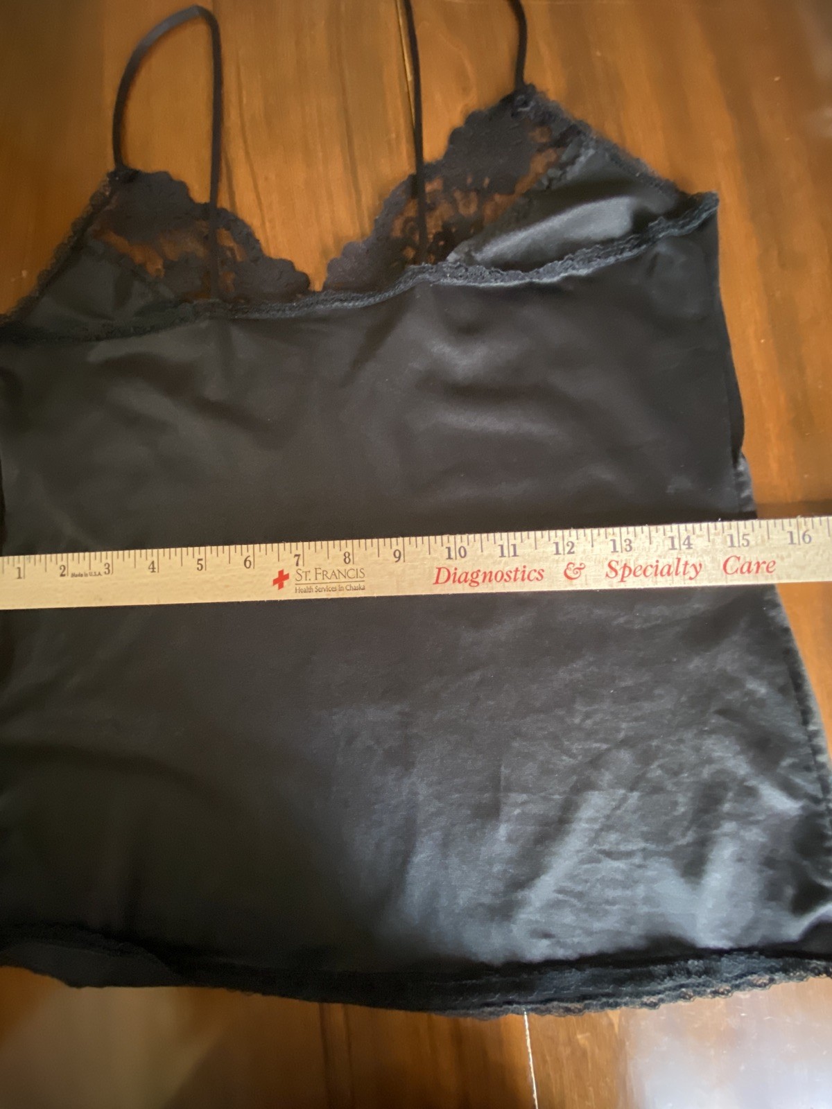 Black Camisole Private Treasures by Avon Size Small (8-10) 100% Nylon