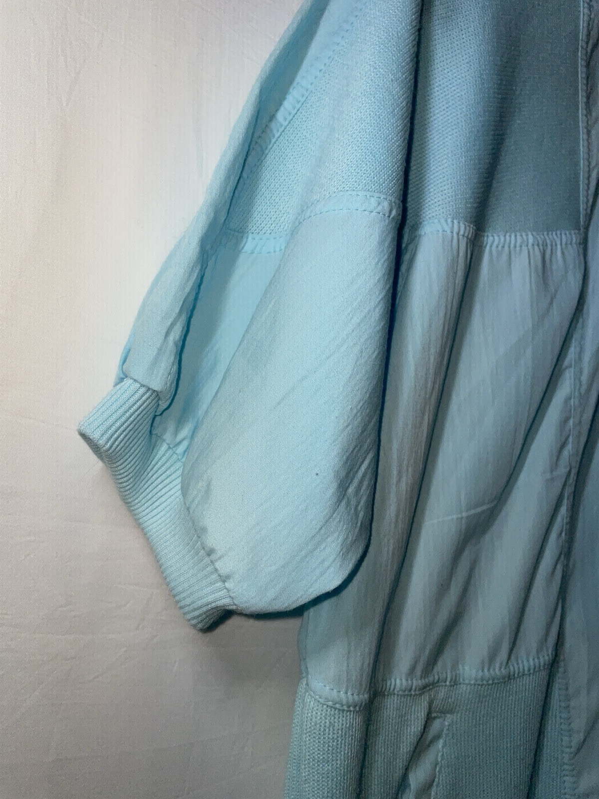 Vintage Women’s Bocoo Nylon Trim Blue Pullover Top (1980s) EUC