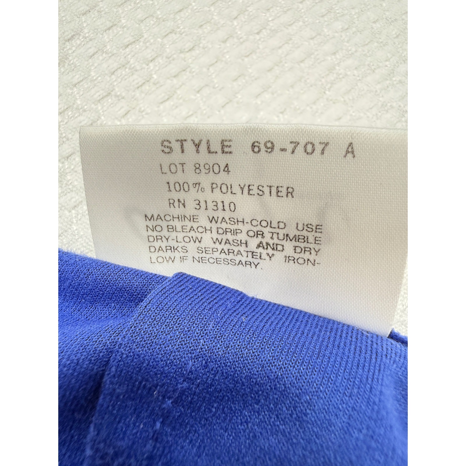 Vintage By Choice A Byer Royal Blue Skirt Suit Women Size 3 80s Power Suit Crop