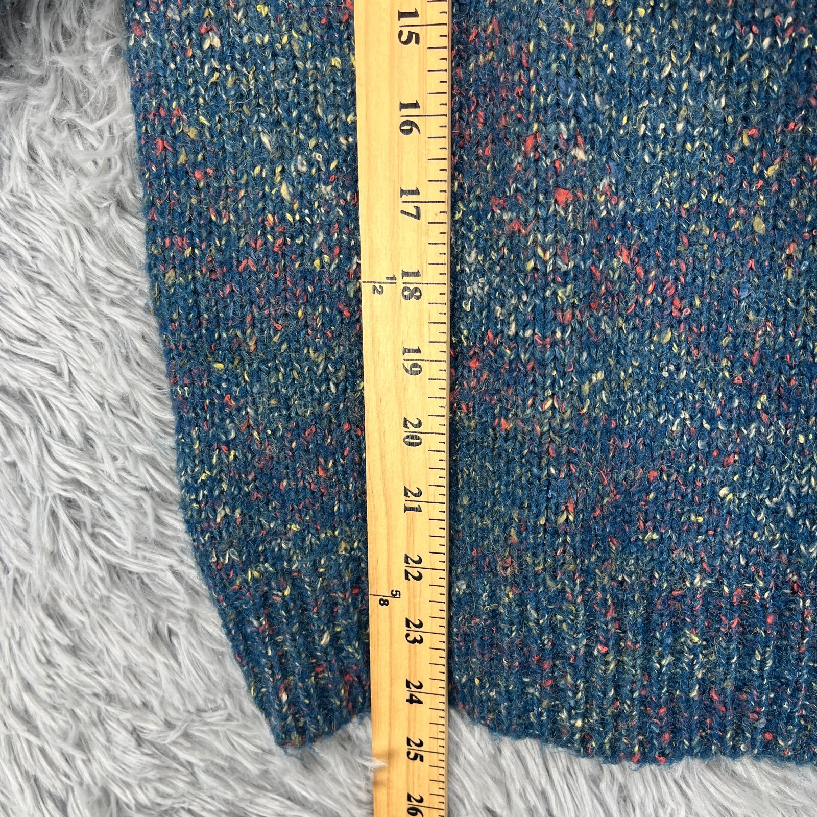 Vintage Penrose Pullover Sweater Womens M Blue Multi Preppy 80’s Retro Nostalgic