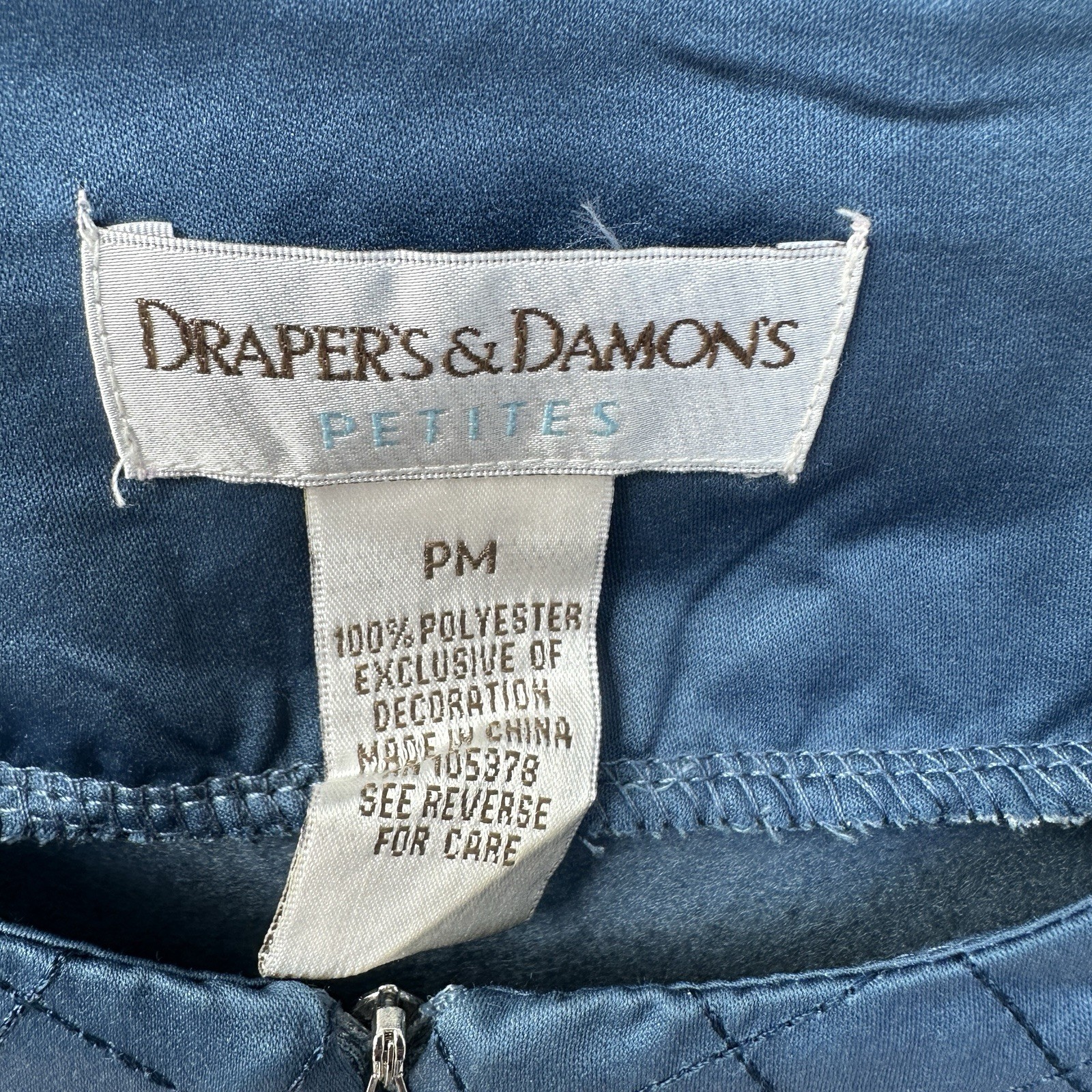 Vtg Draper’s & Damon’s Fleece Lounge Dress House Coat Robe Quilted PM Prairie