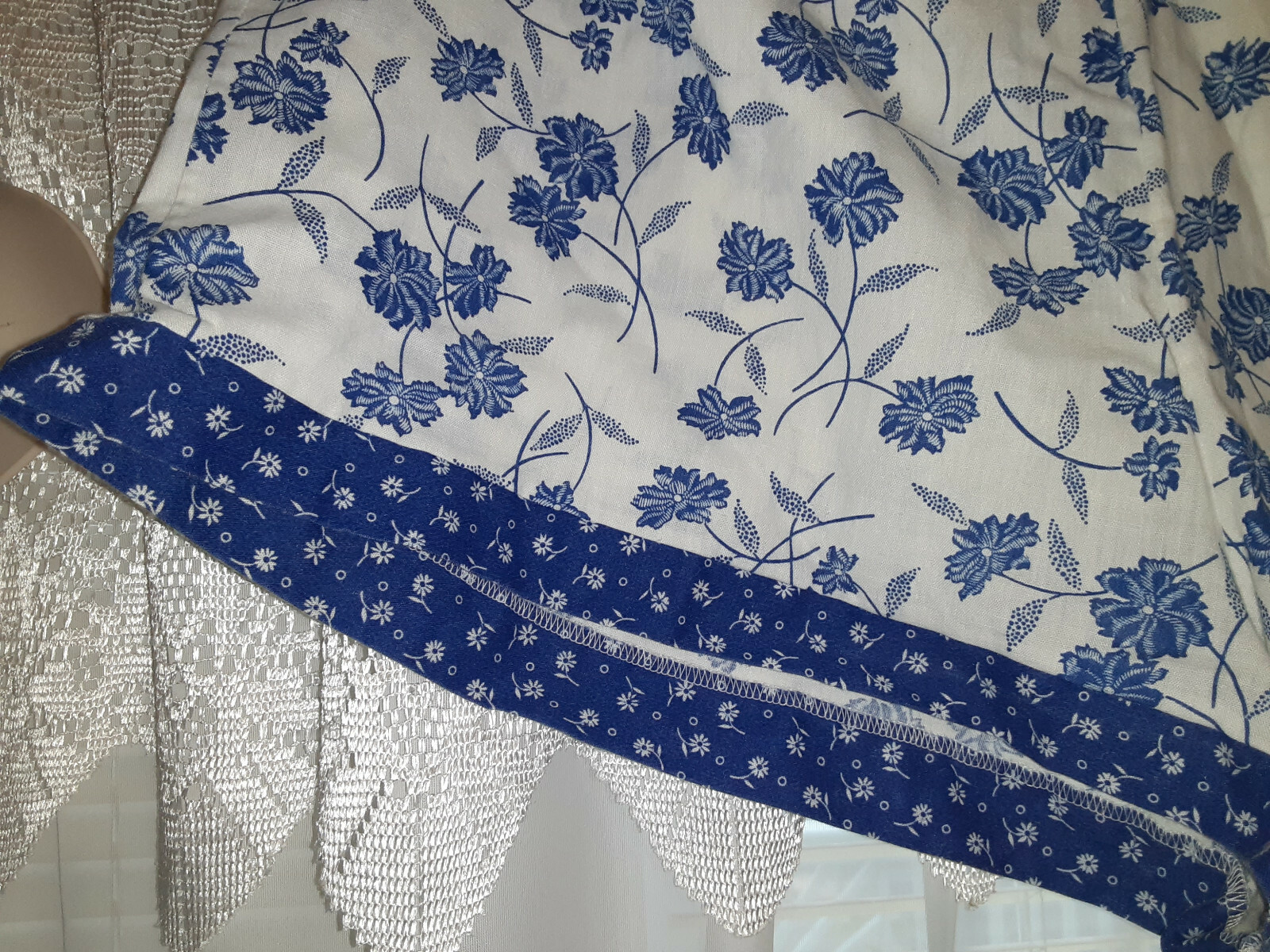3 PIECE VINTAGE AMISH STYLE / SEARS LADIES BLUE FLOWER SUN DRESS, TOP & SHORTS
